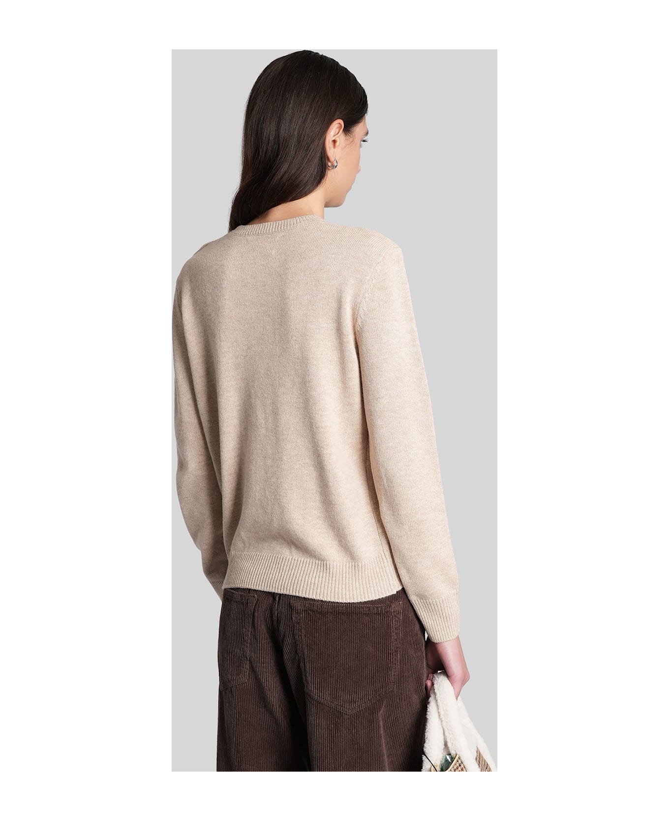 MC2 Saint Barth New Queen Knitwear In Beige Wool - beige