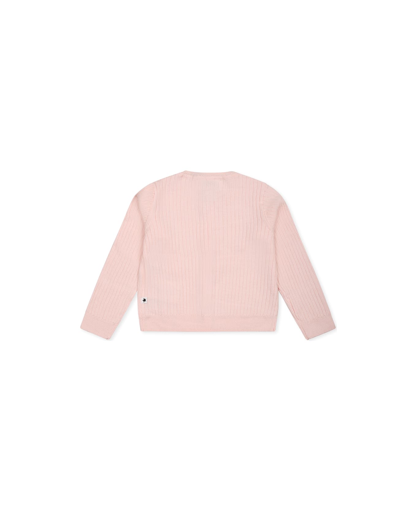 Molo Pink Cardigan For Baby Girl - Pink