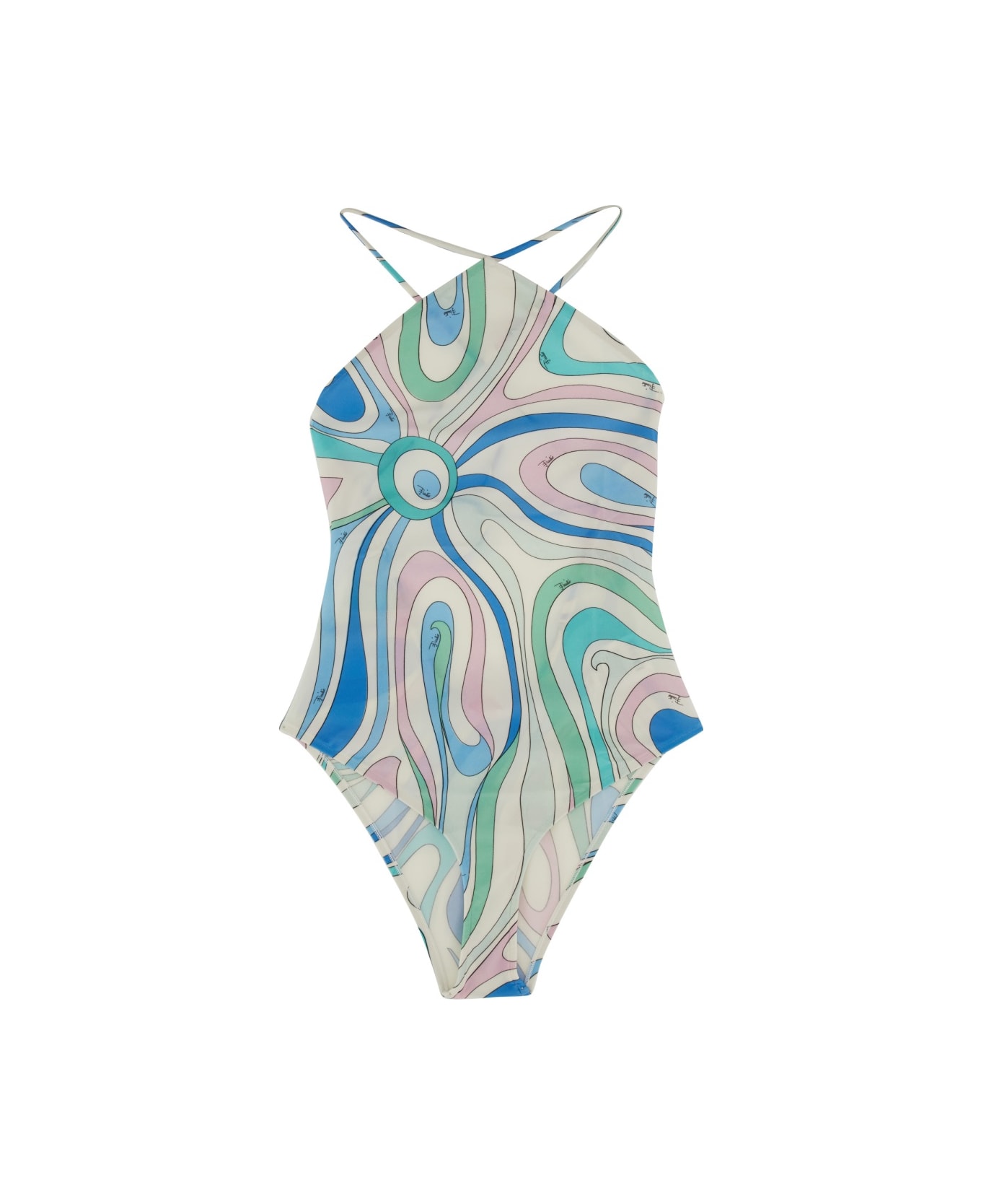 Pucci One-piece Swimsuit - BABY BLUE
