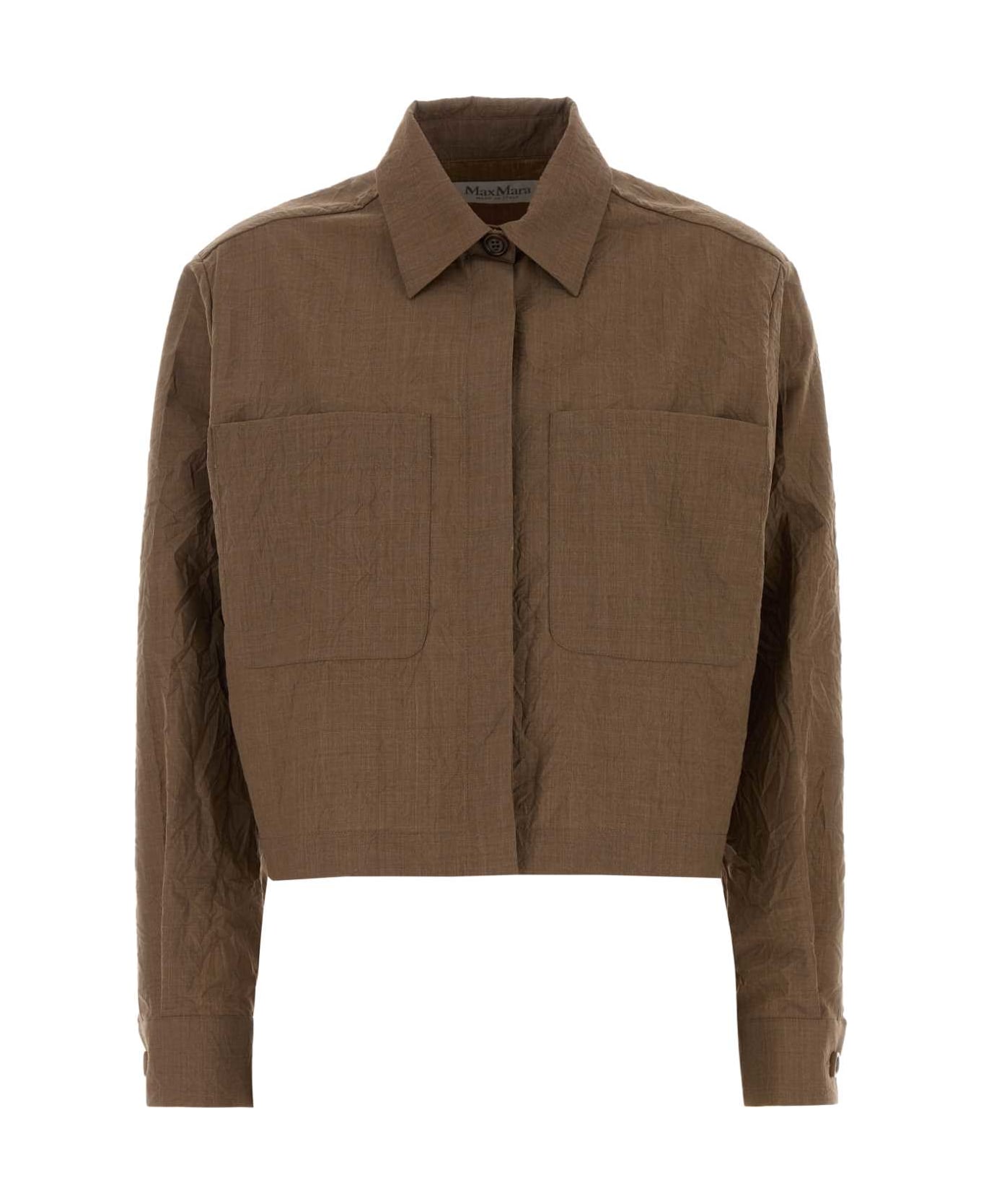 Max Mara Biscuit Wool Ricordo Shirt - NOCCIOLA