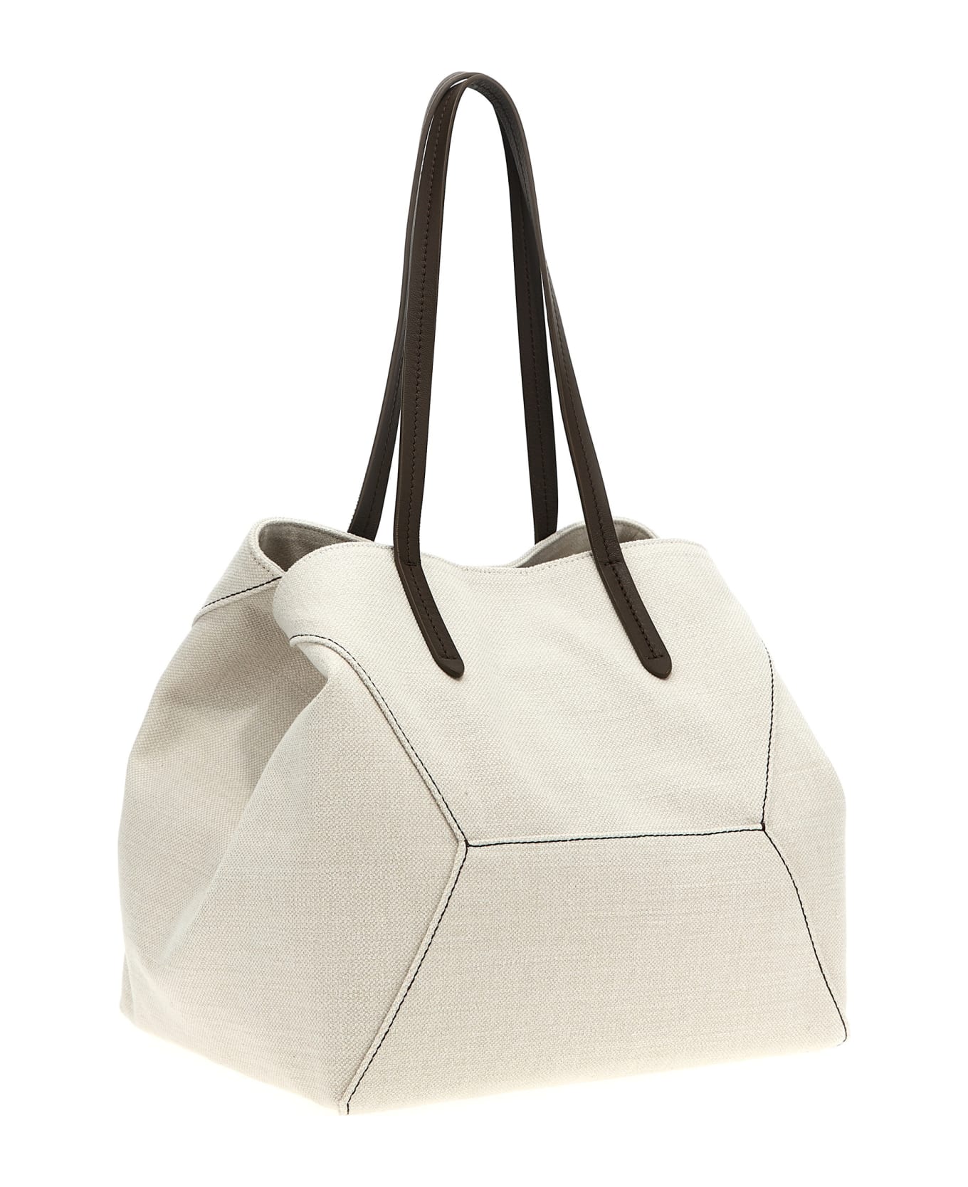 Brunello Cucinelli Shopping Bag - White トートバッグ