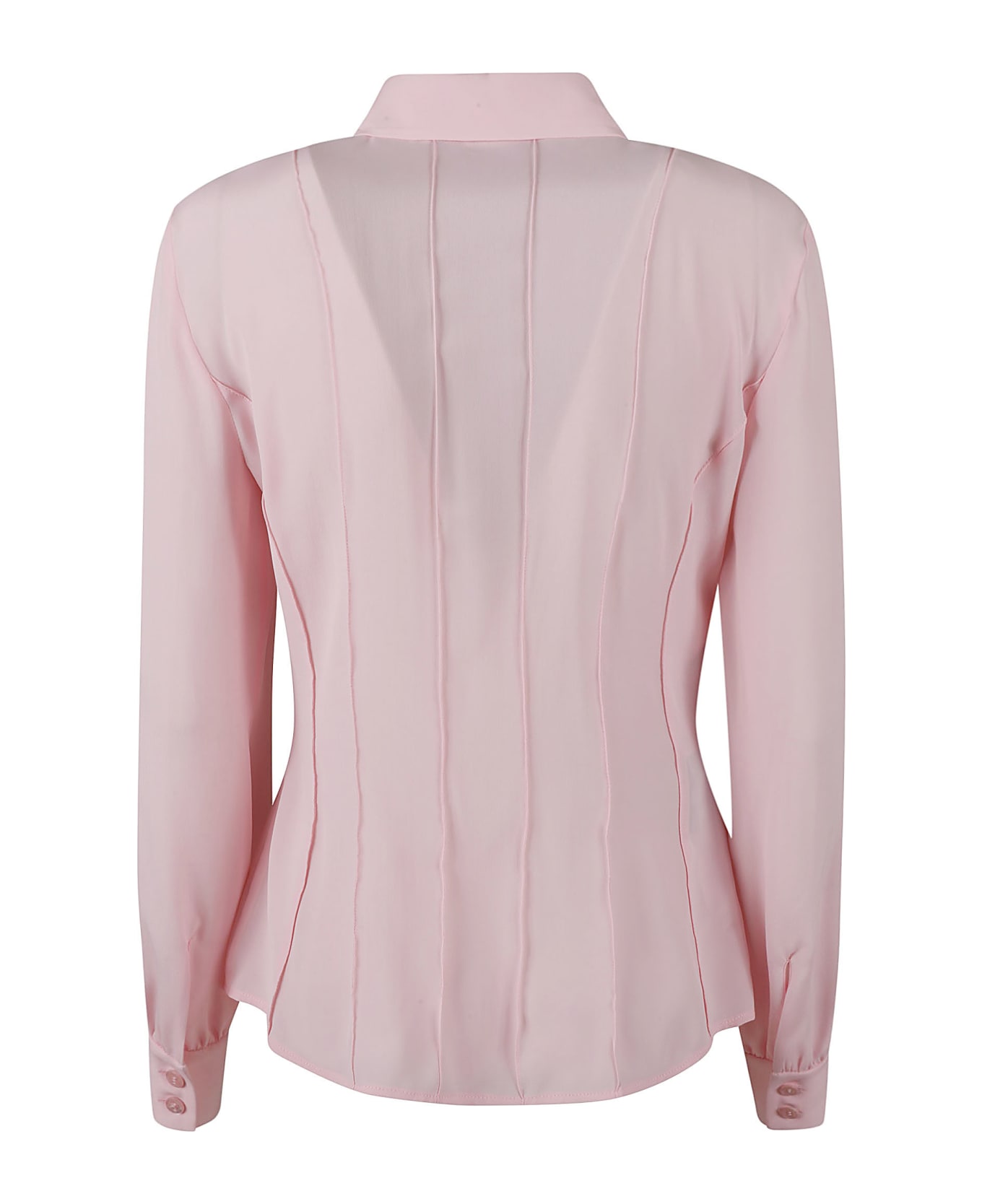 Boutique Moschino Pleated Shirt - Pink シャツ
