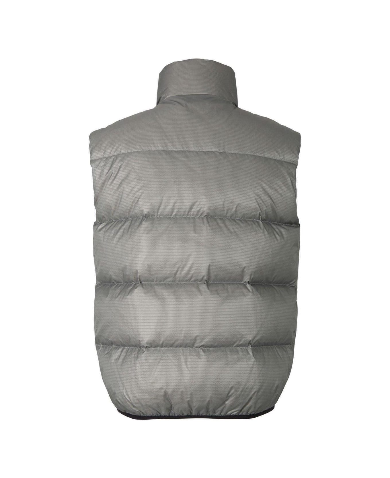 Dsquared2 Logo Printed Zipped Quilted Vest