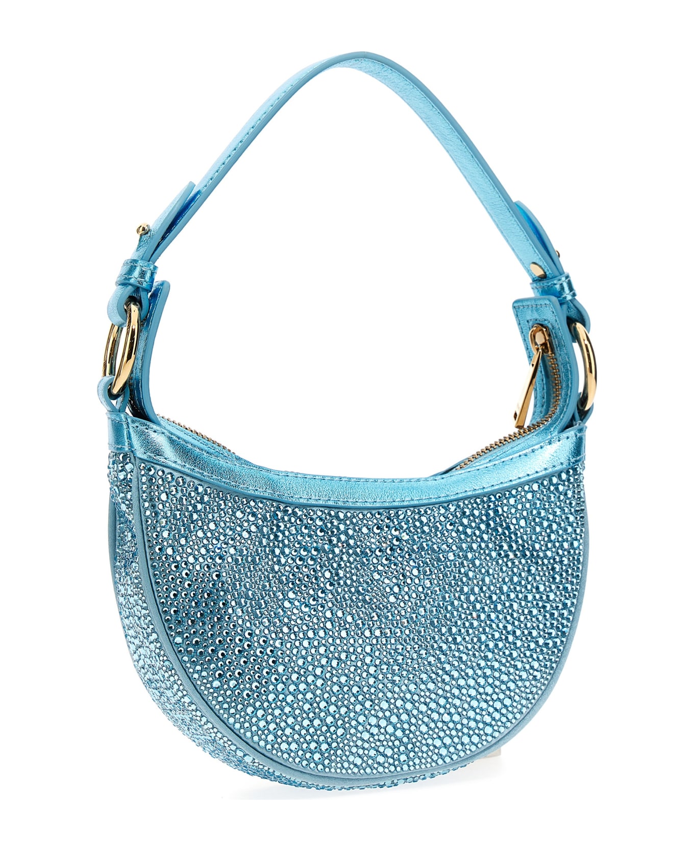 Versace La Vacanza 'repeat' Mini Capsule Shoulder Bag - Light Blue