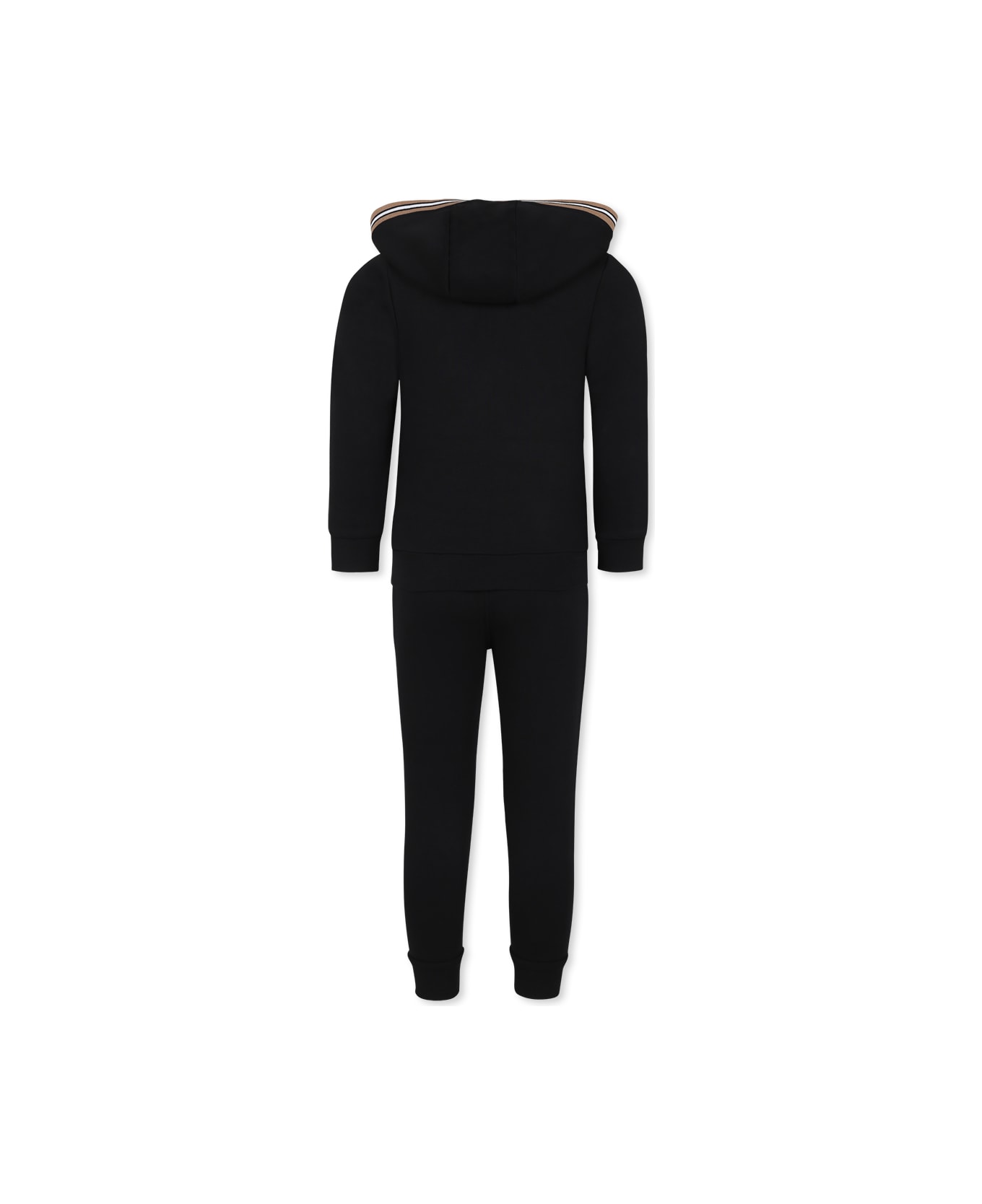 Hugo Boss Black Suit For Boy With Logo - Black