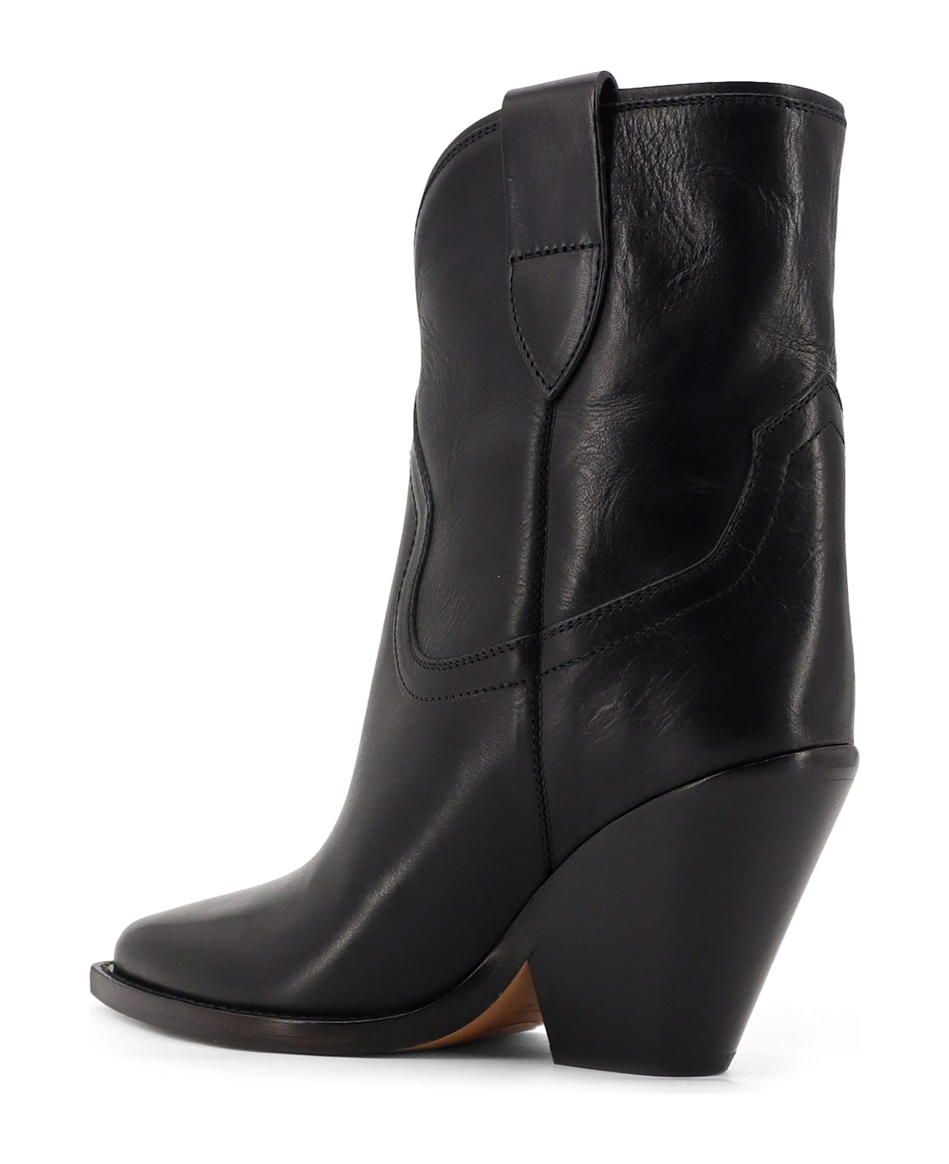 Isabel Marant Leyane Leather Boots - Black ブーツ