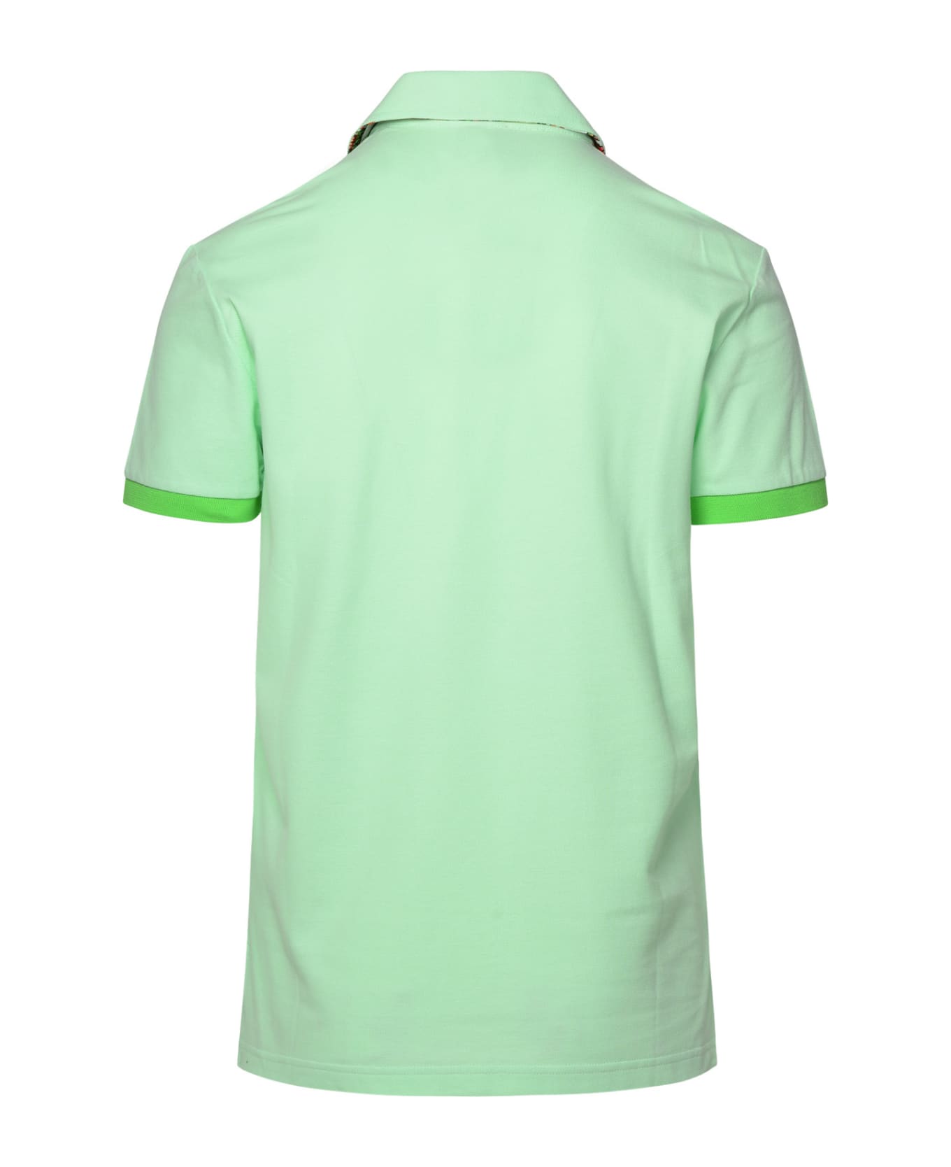 Etro Polo Shirt In Green Cotton - GREEN