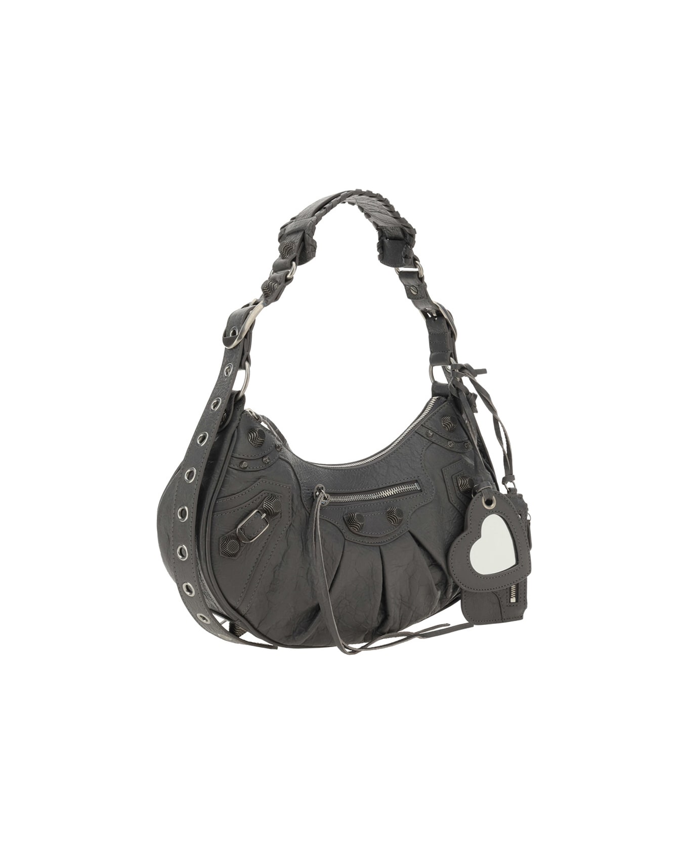 Balenciaga Le Cagole Leather Shoulder Bag - Dark Grey トートバッグ