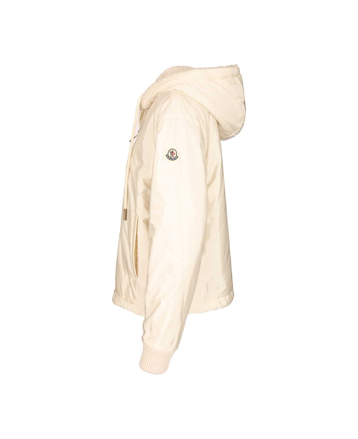 Moncler Reversible Padded Hoodie - WHITE