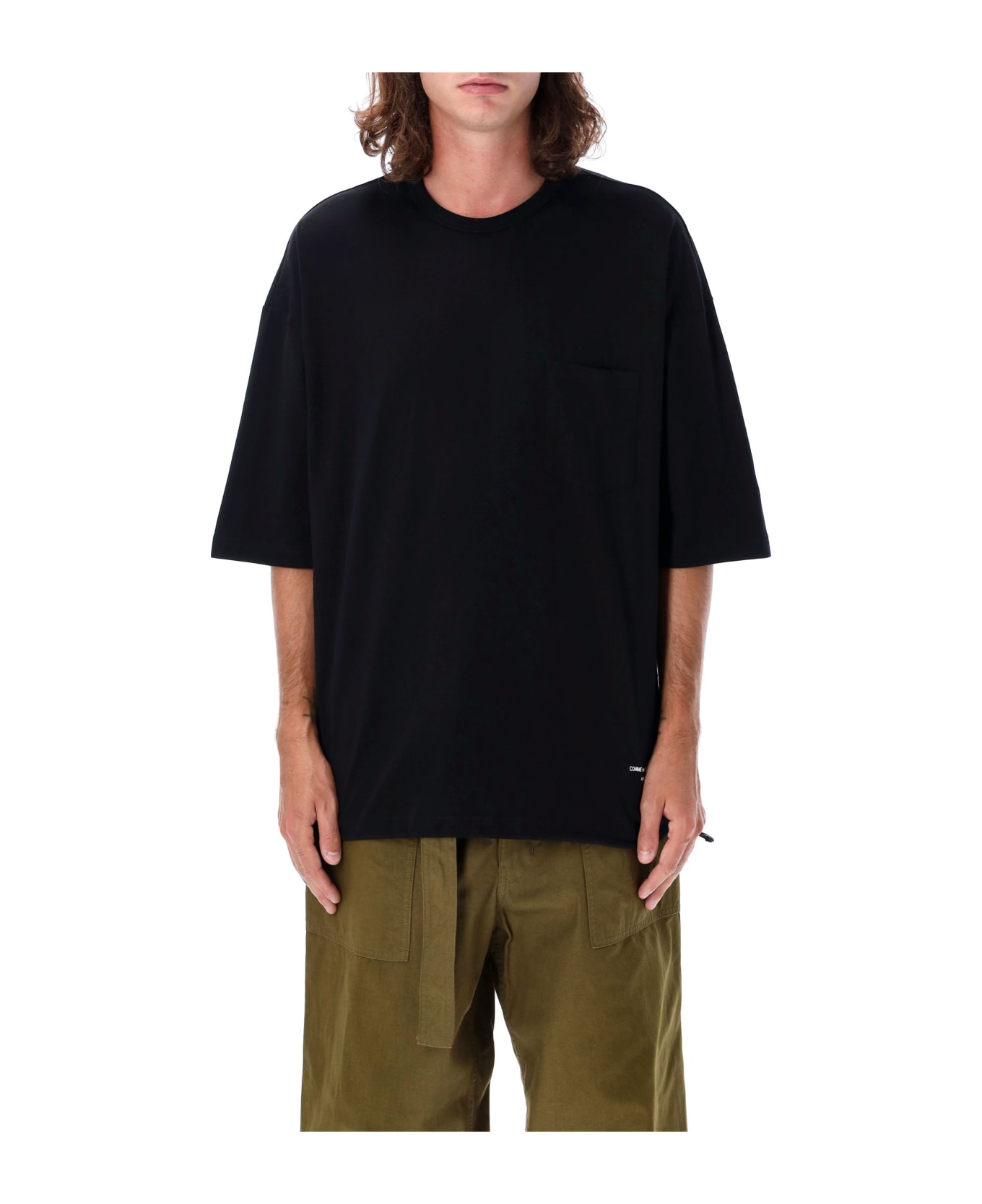 Comme des Garçons Homme Drawstring T-shirt - BLACK