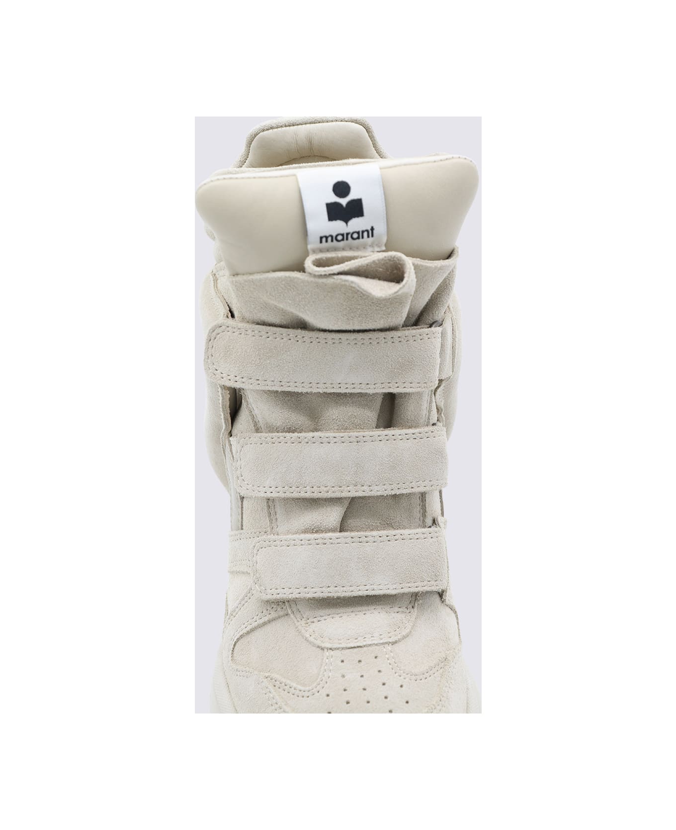 Isabel Marant Beige Leather Sneakers - Beige