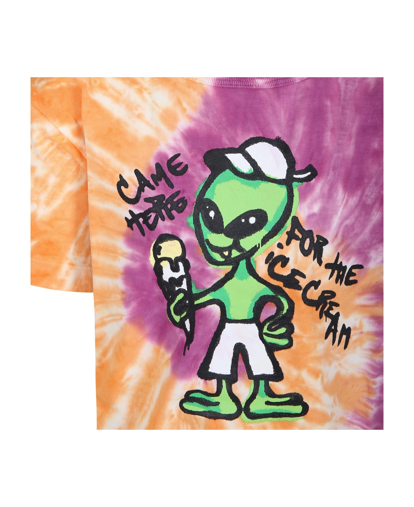 Molo Multicolor T-shirt For Boy With Alien - Multicolor Tシャツ＆ポロシャツ