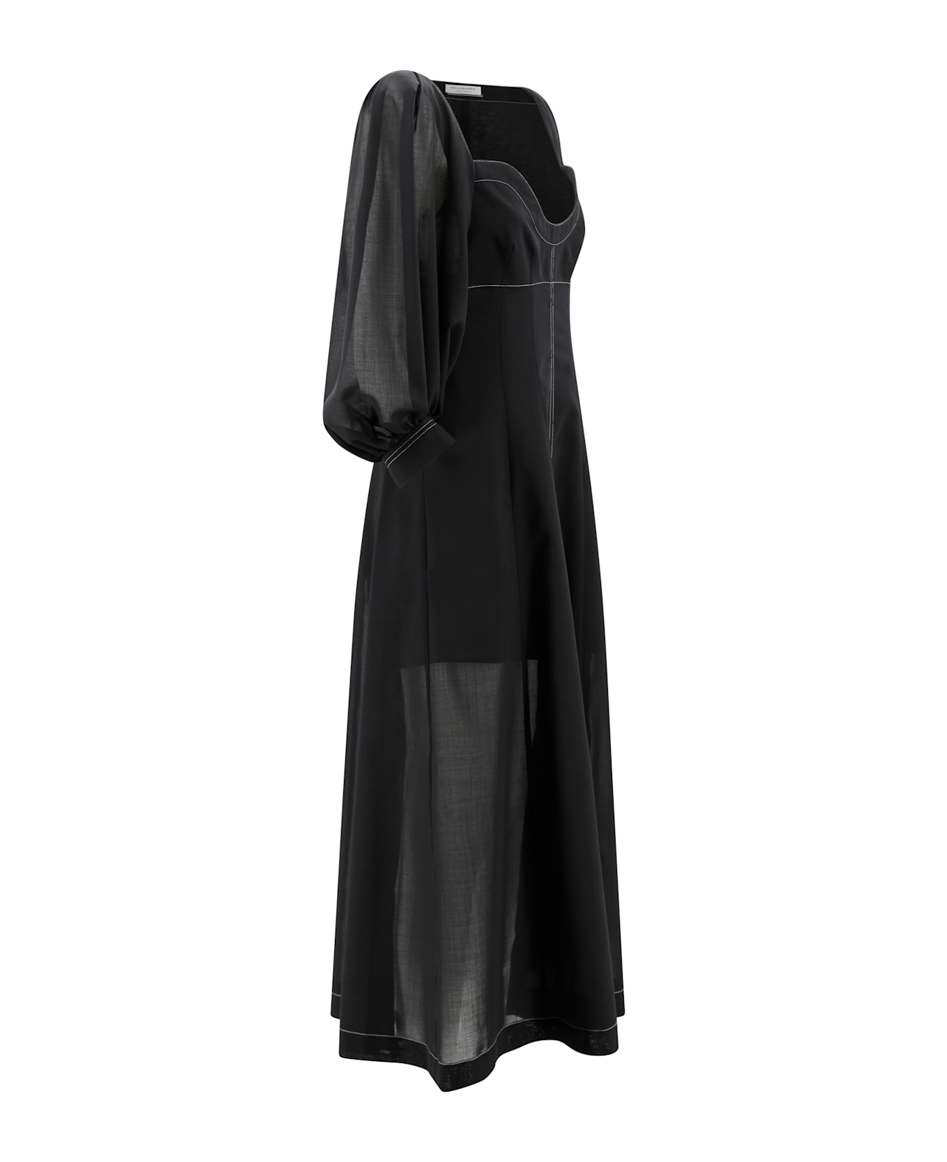 Philosophy di Lorenzo Serafini Long Dress - Fantasia nero