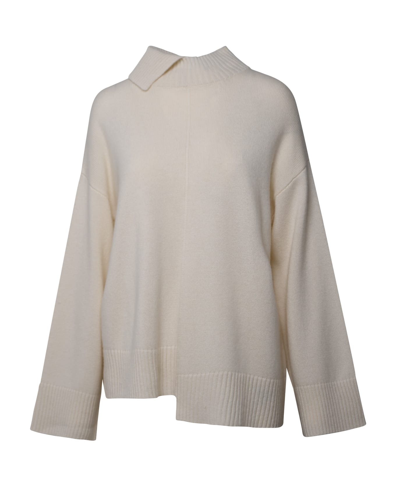 Parosh Cream Cashmere Blend Sweater - Cream