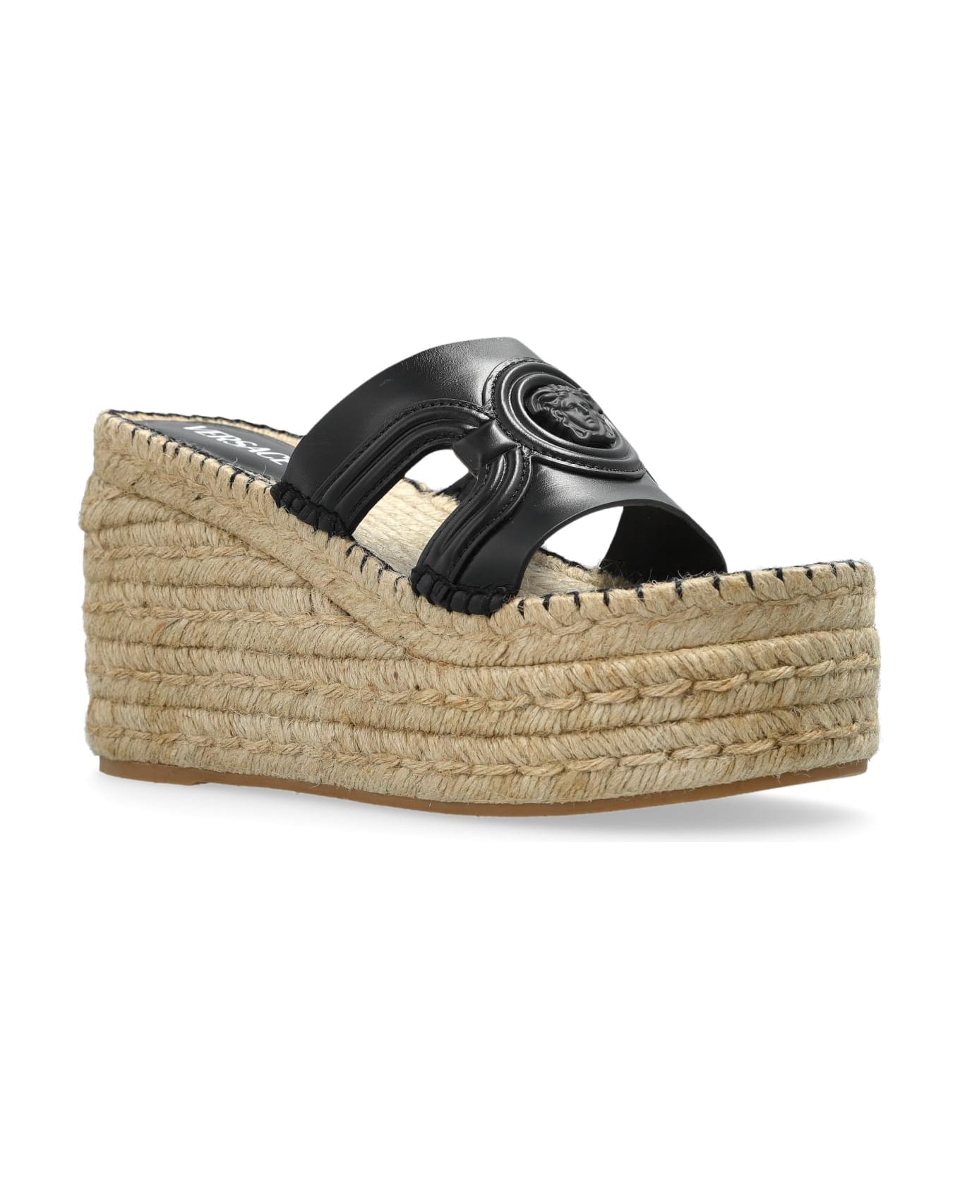 Versace Wedge Shoes - Black