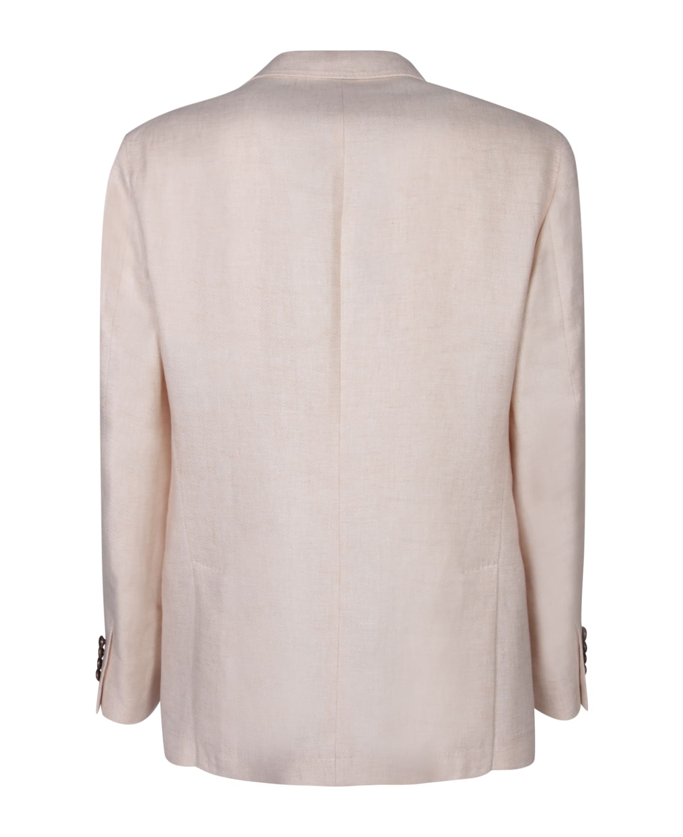 Brunello Cucinelli Single-breasted Beige Jacket - Beige