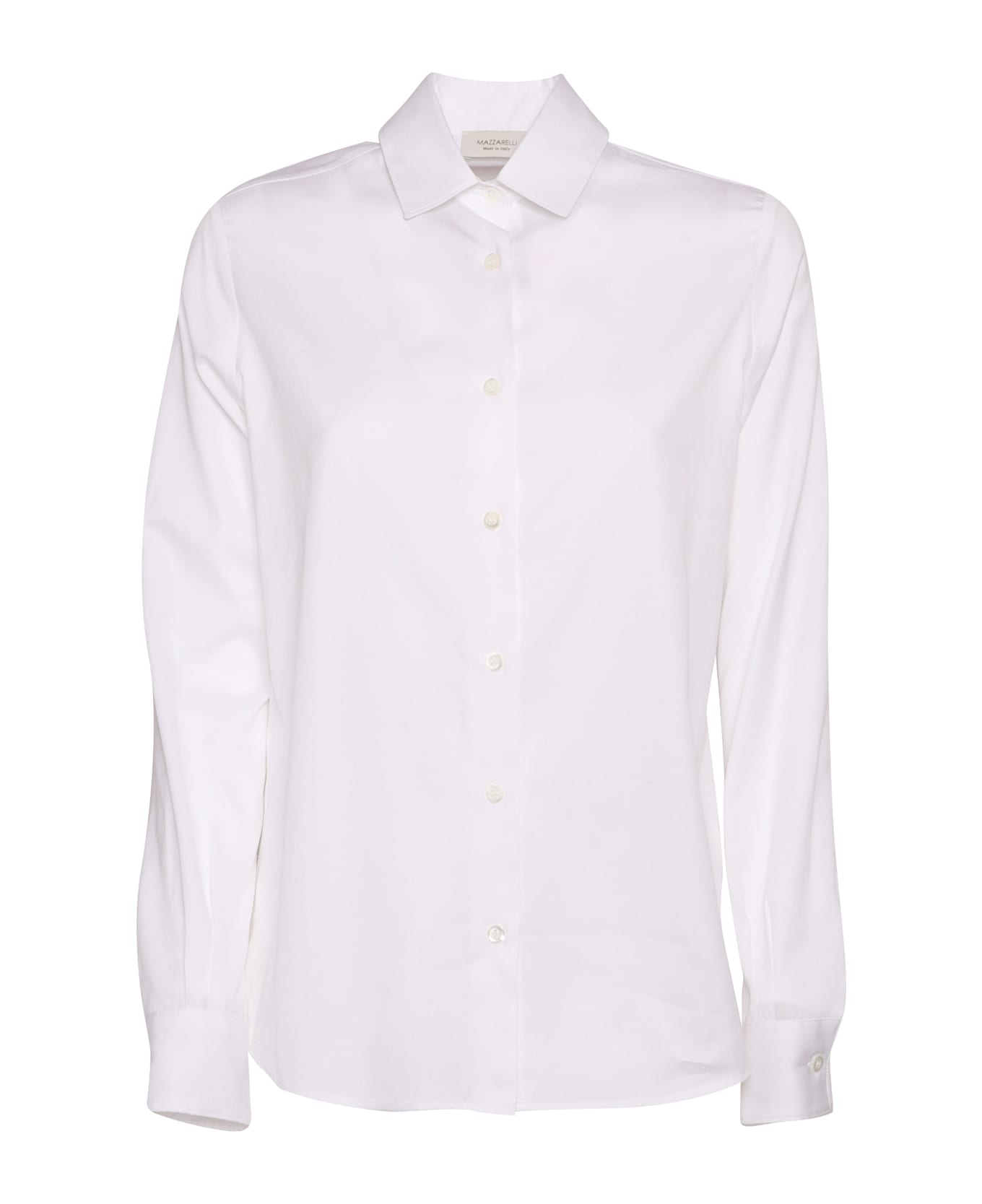 Mazzarelli Mari B Cotton And Silk Shirt - WHITE