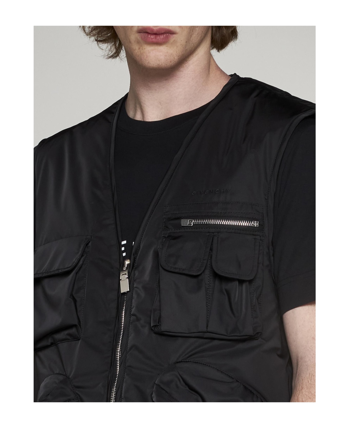 Givenchy Multi-pockets Nylon Vest - NERO