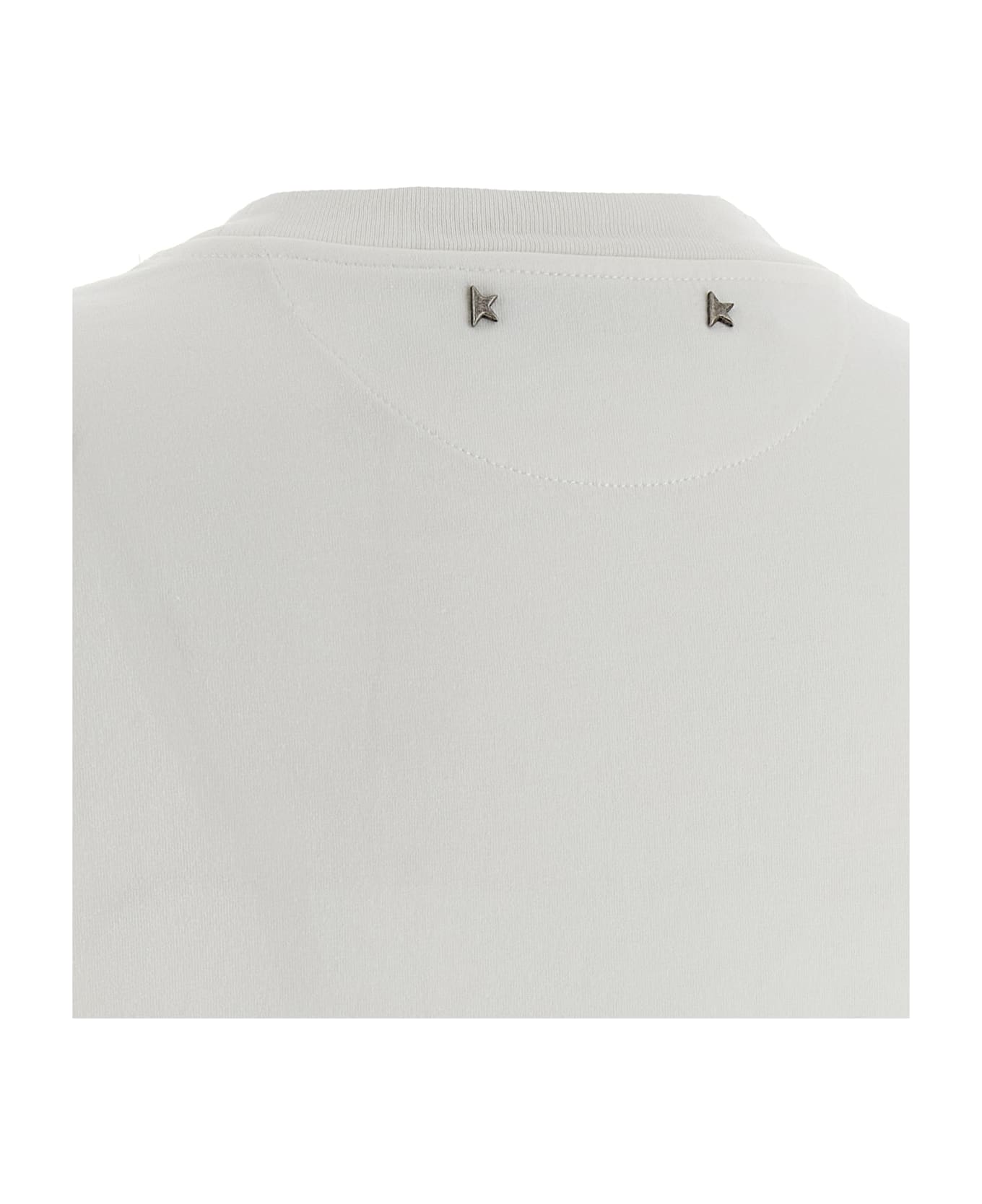 Golden Goose Crystal Crew Neck T-shirt - White