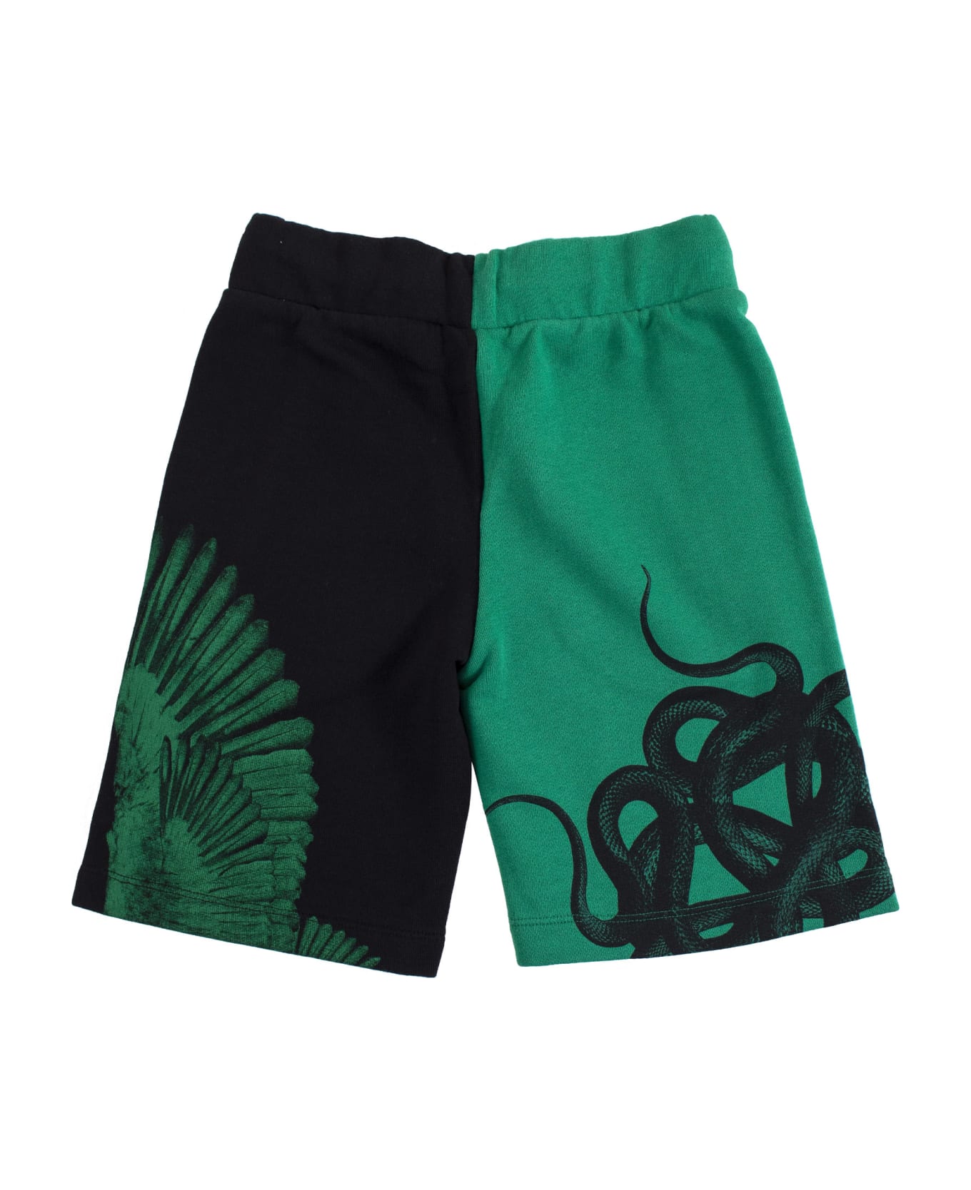 Marcelo Burlon Printed Shorts - Black/Green