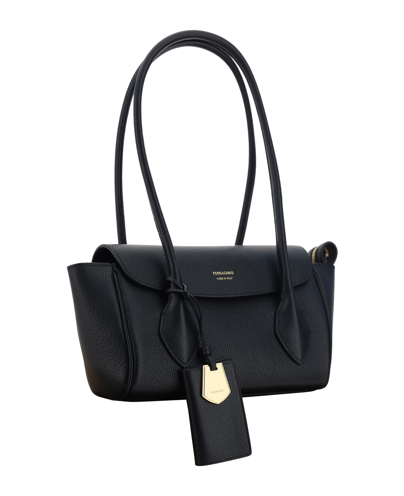 Ferragamo East-west Medium Tote Bag - Black  