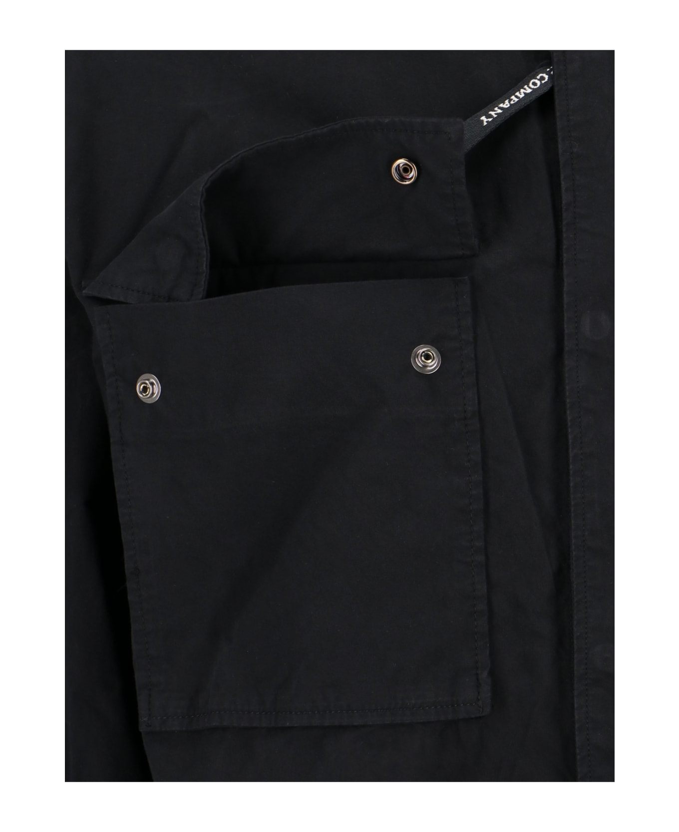 C.P. Company 'lens' Shirt Jacket - Black