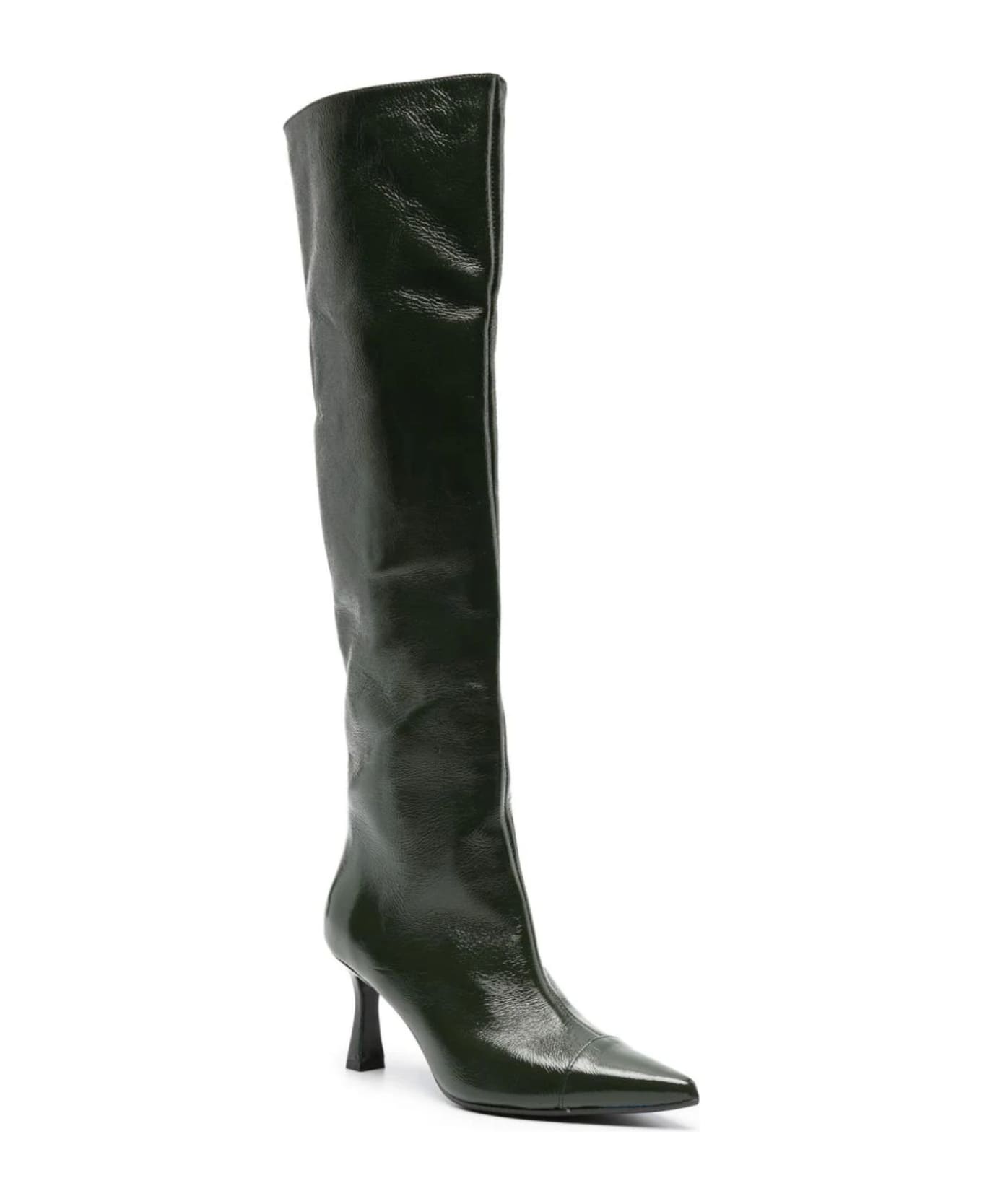 Roberto Festa Green Calf Leather Ziad Boots | italist, ALWAYS LIKE A SALE