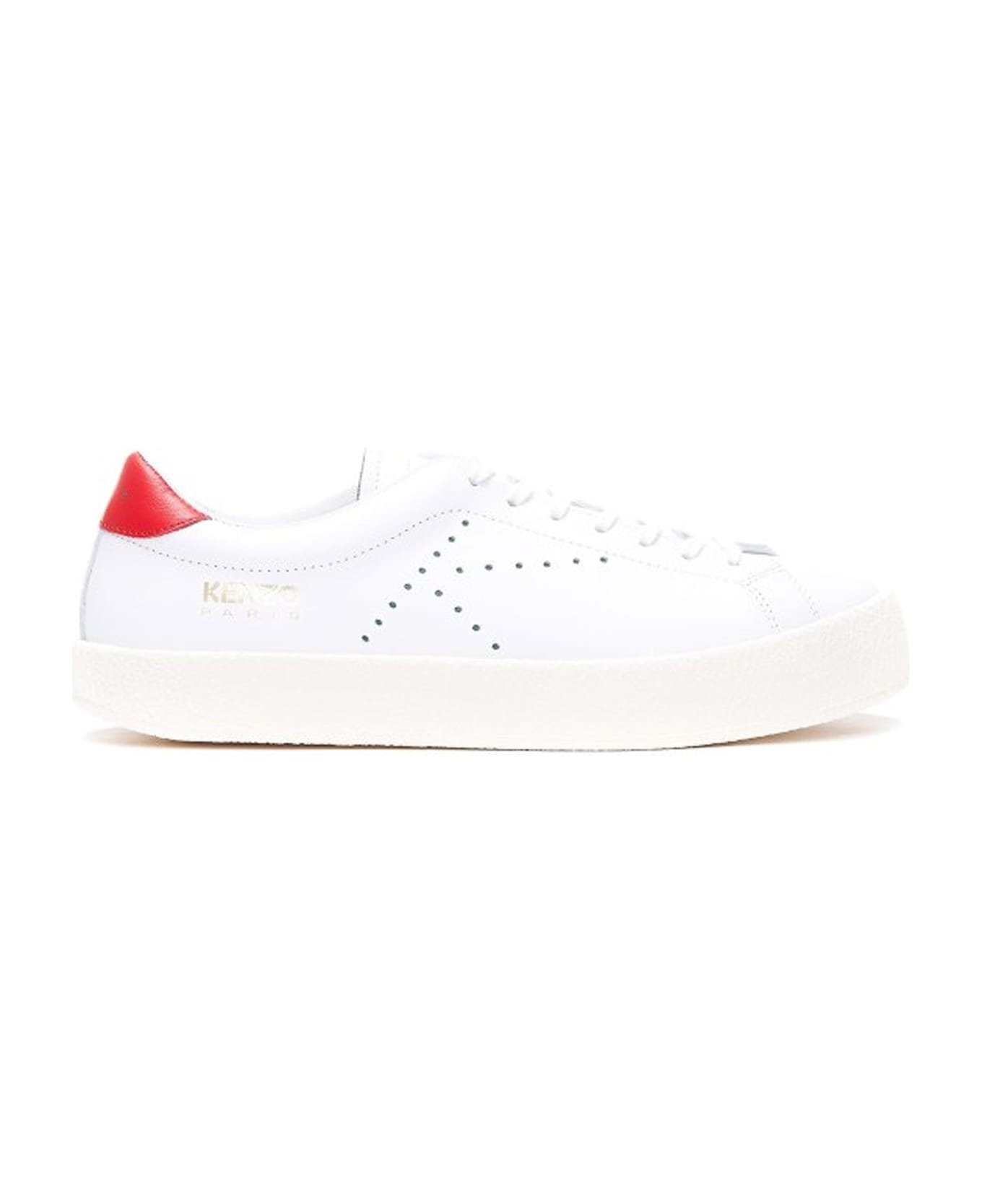 Kenzo Leather Sneakers - White スニーカー