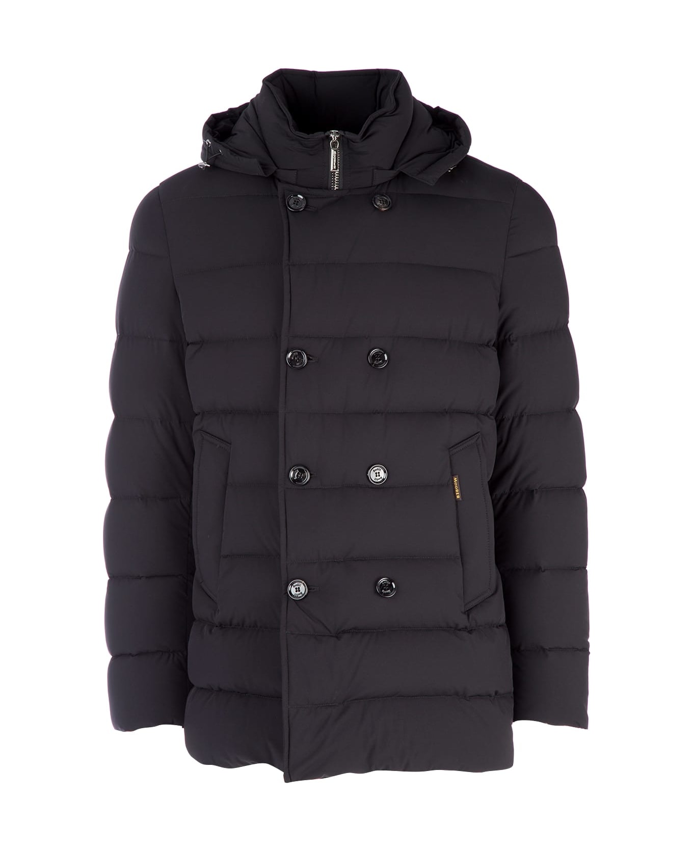 Moorer Black Nylon Blend Florio Down Jacket - NERO