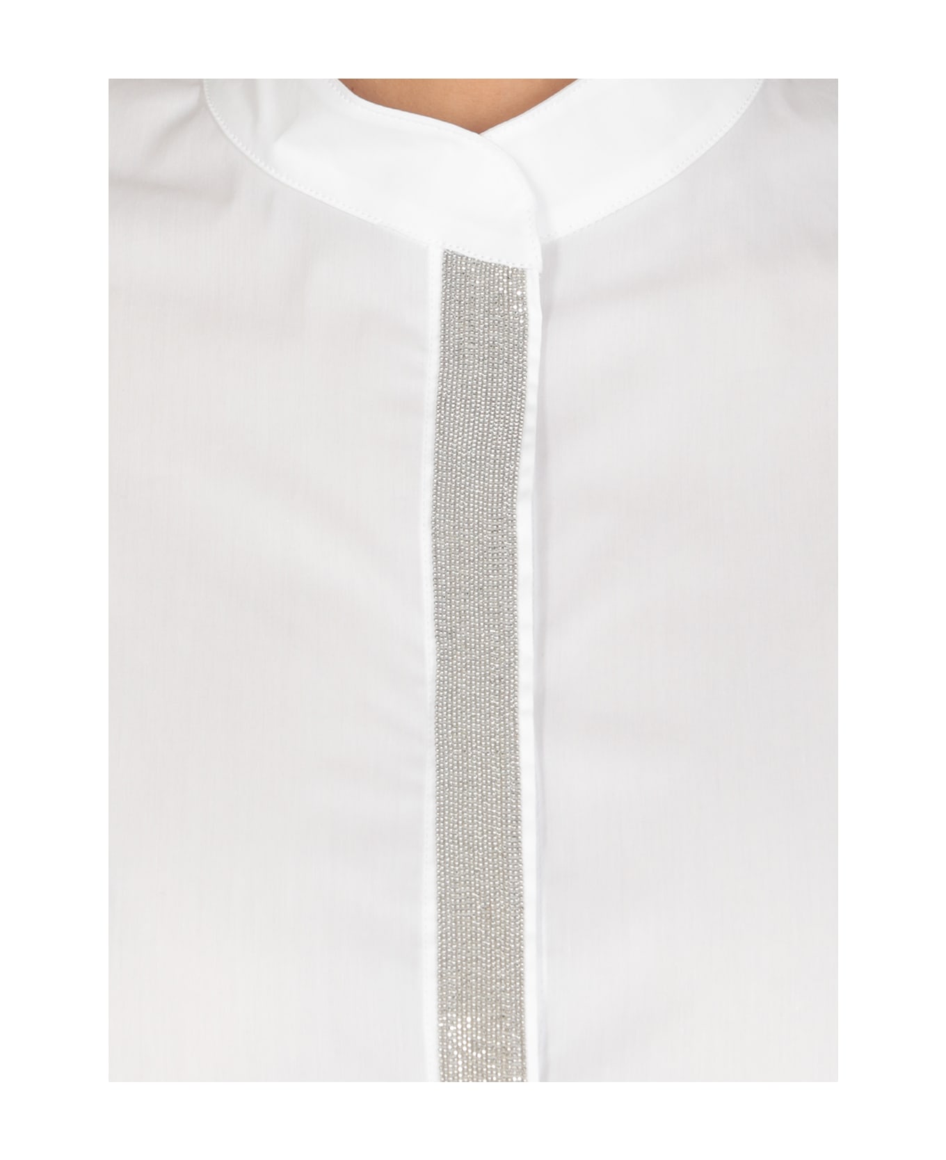 D.Exterior Cotton Shirt - White ブラウス
