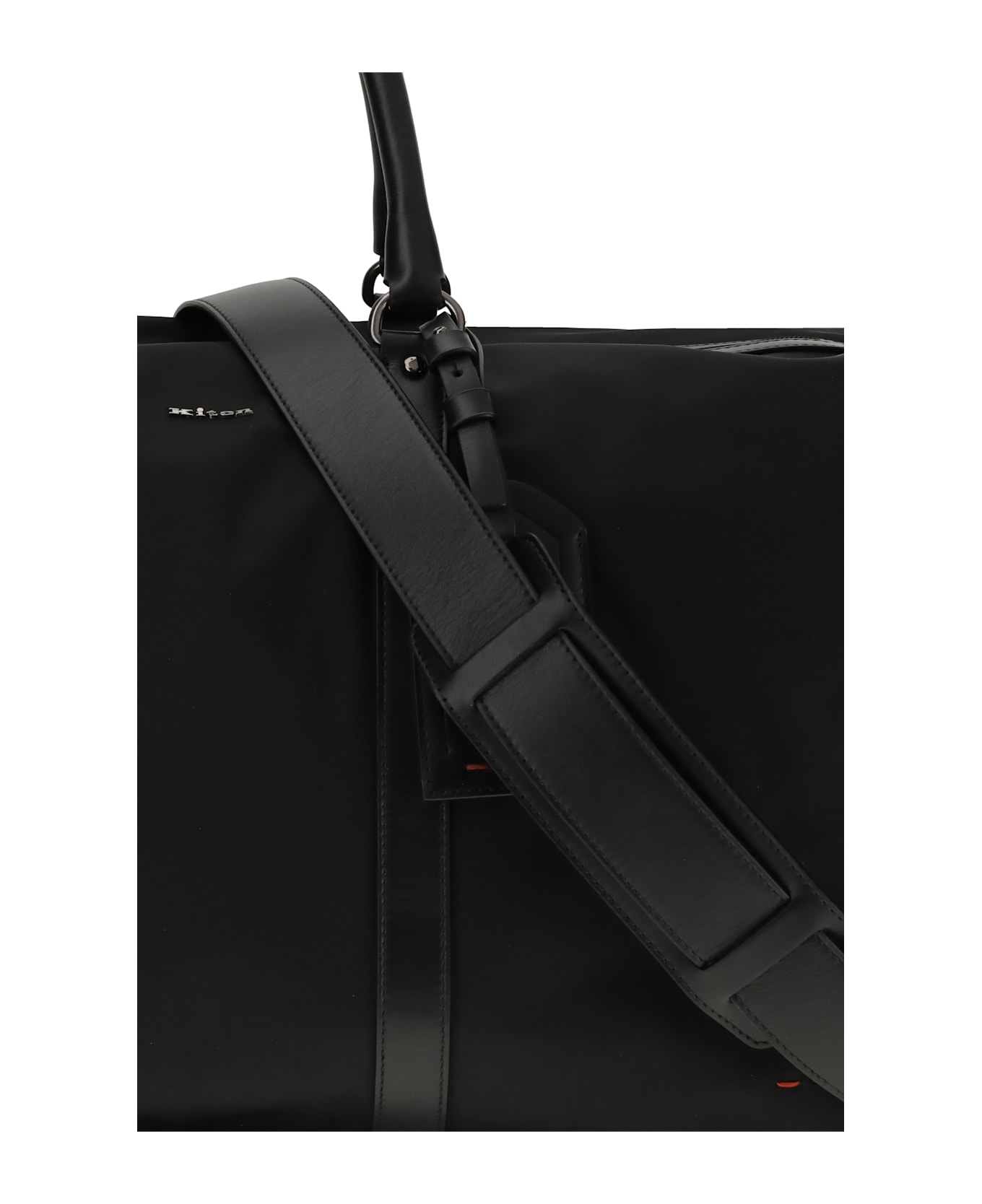 Kiton Gym Travel Bag With Leather Inserts