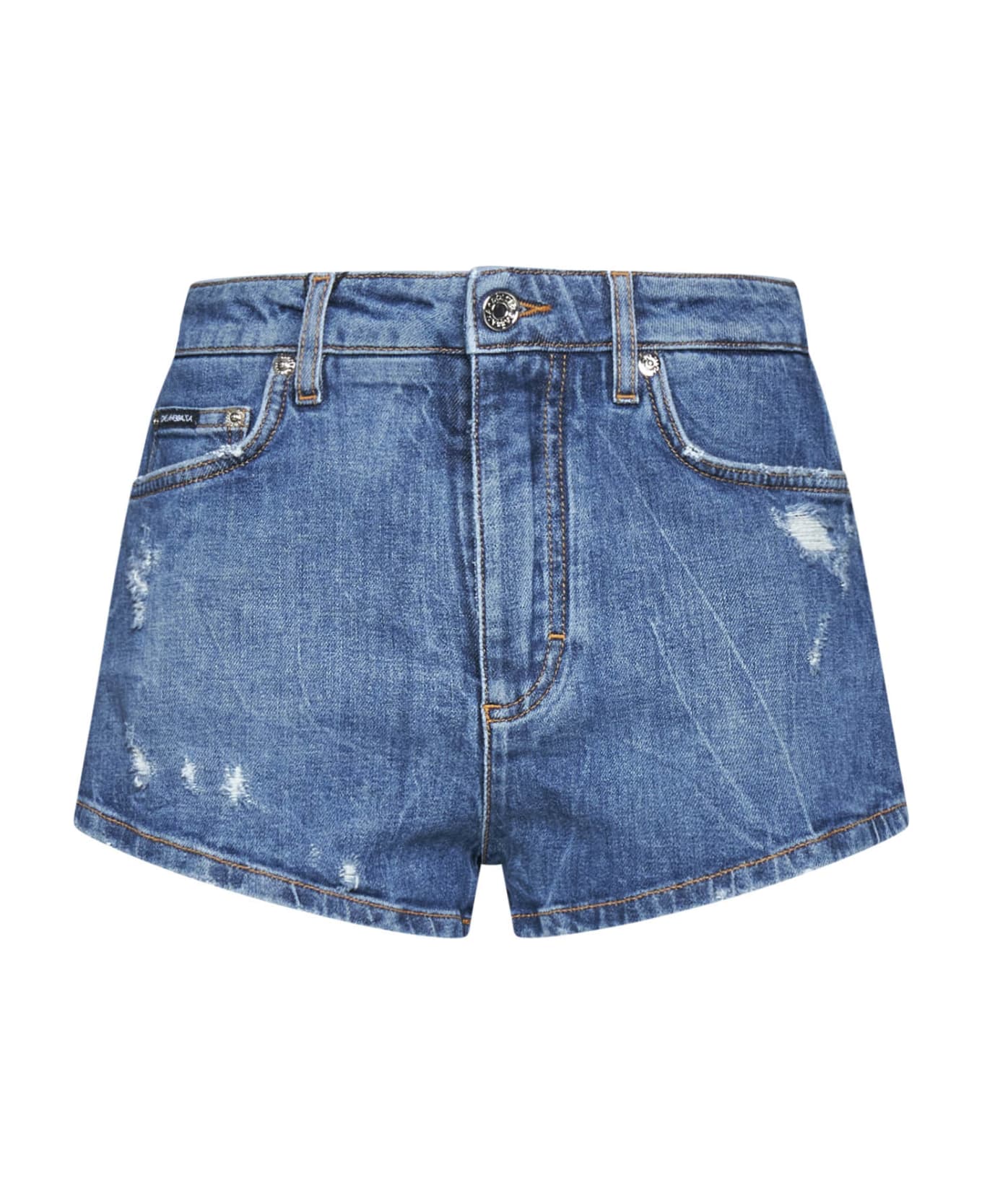 Dolce & Gabbana Five-pocket Shorts - Blue ショートパンツ
