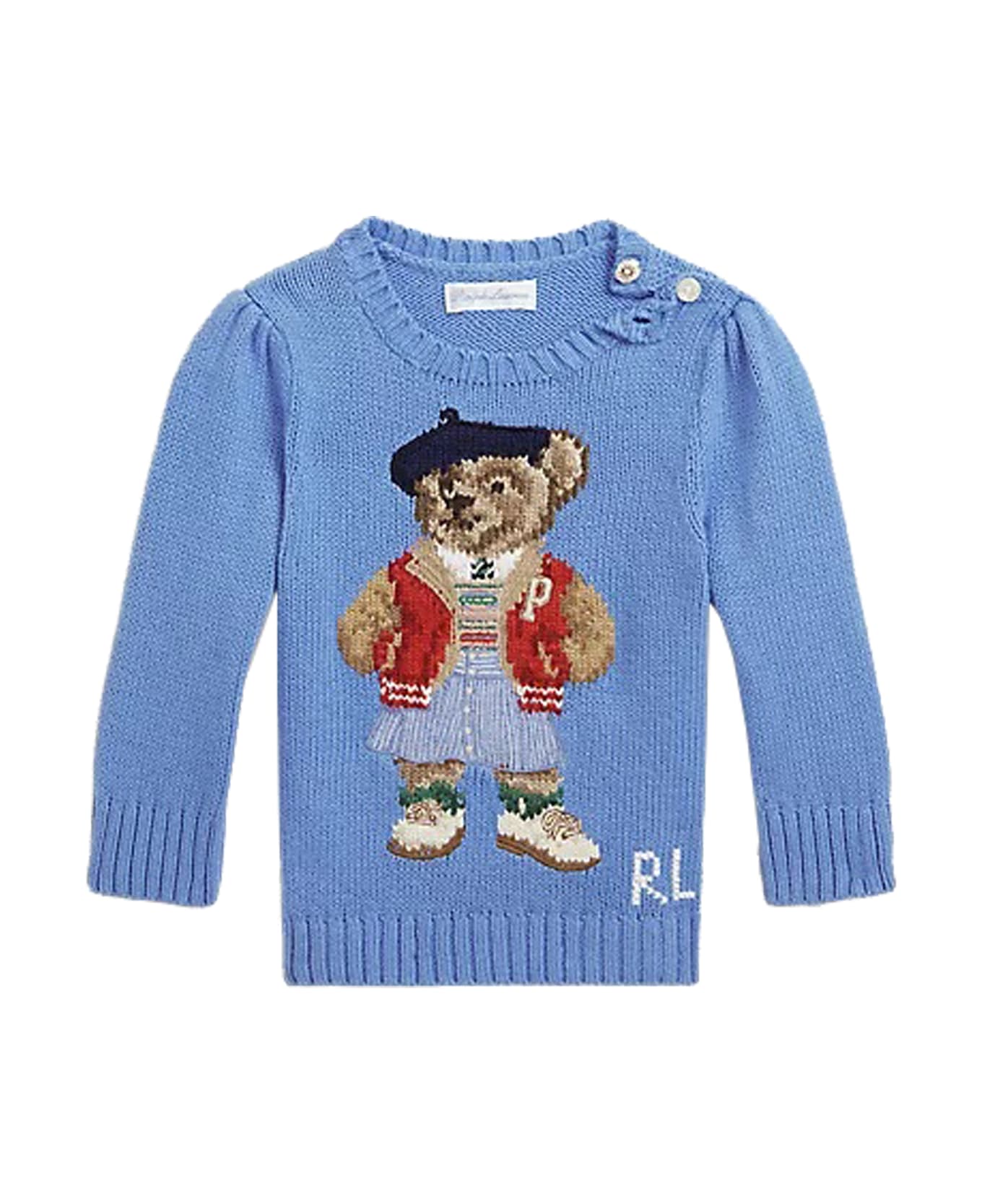 Ralph Lauren Cotton Sweater - Light blue