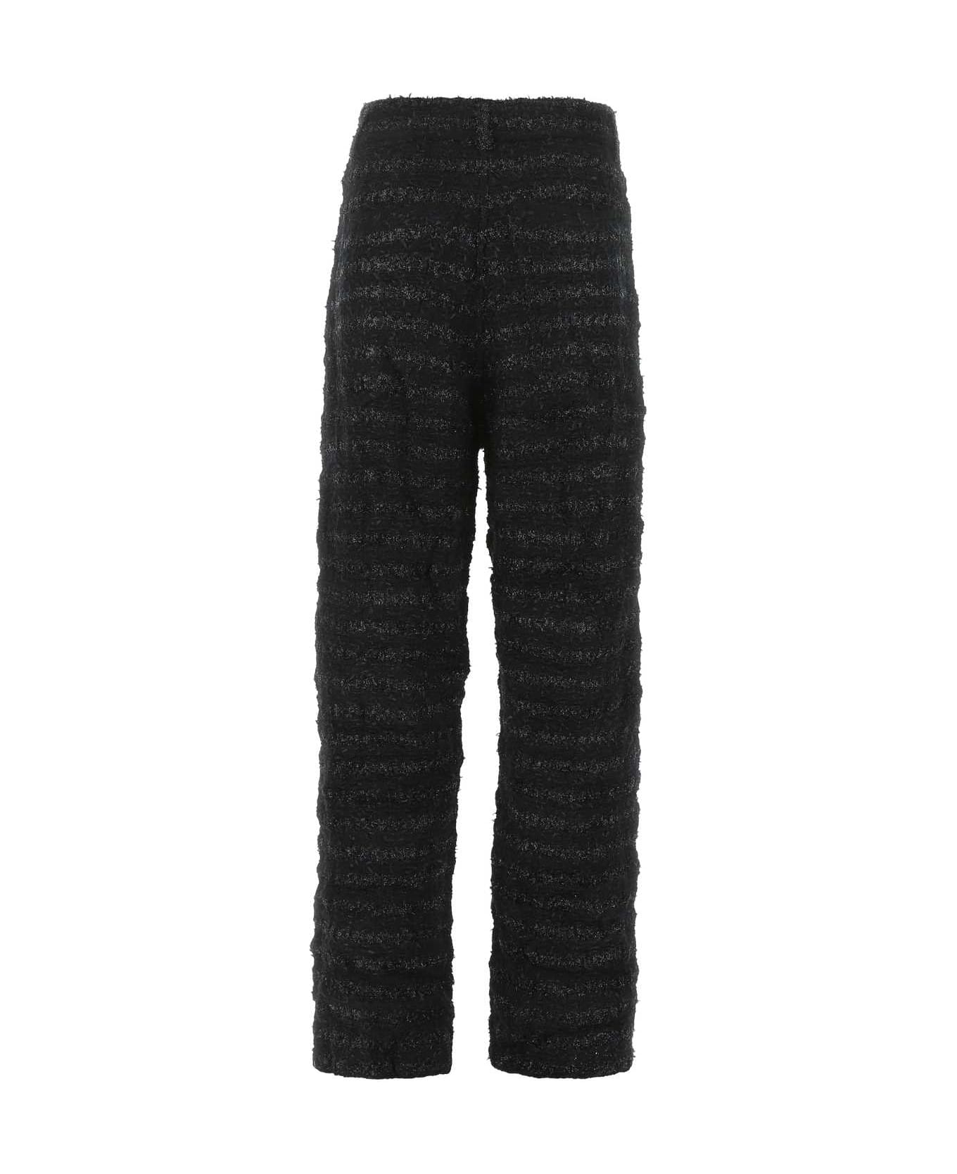 Balenciaga Black Tweed Wide-leg Pant - 1000