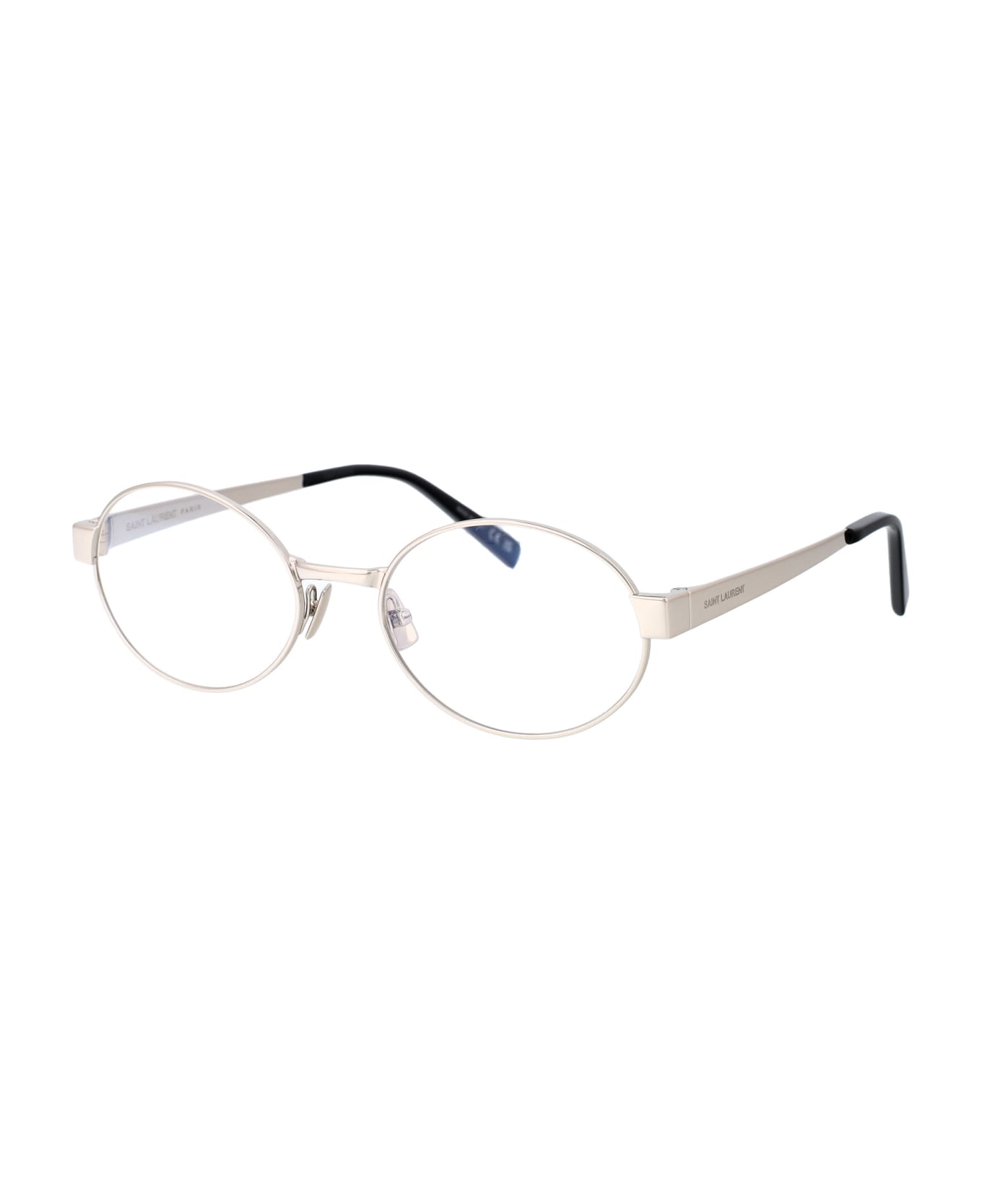 Saint Laurent Eyewear Sl 692 Opt Glasses - 001 SILVER SILVER TRANSPARENT