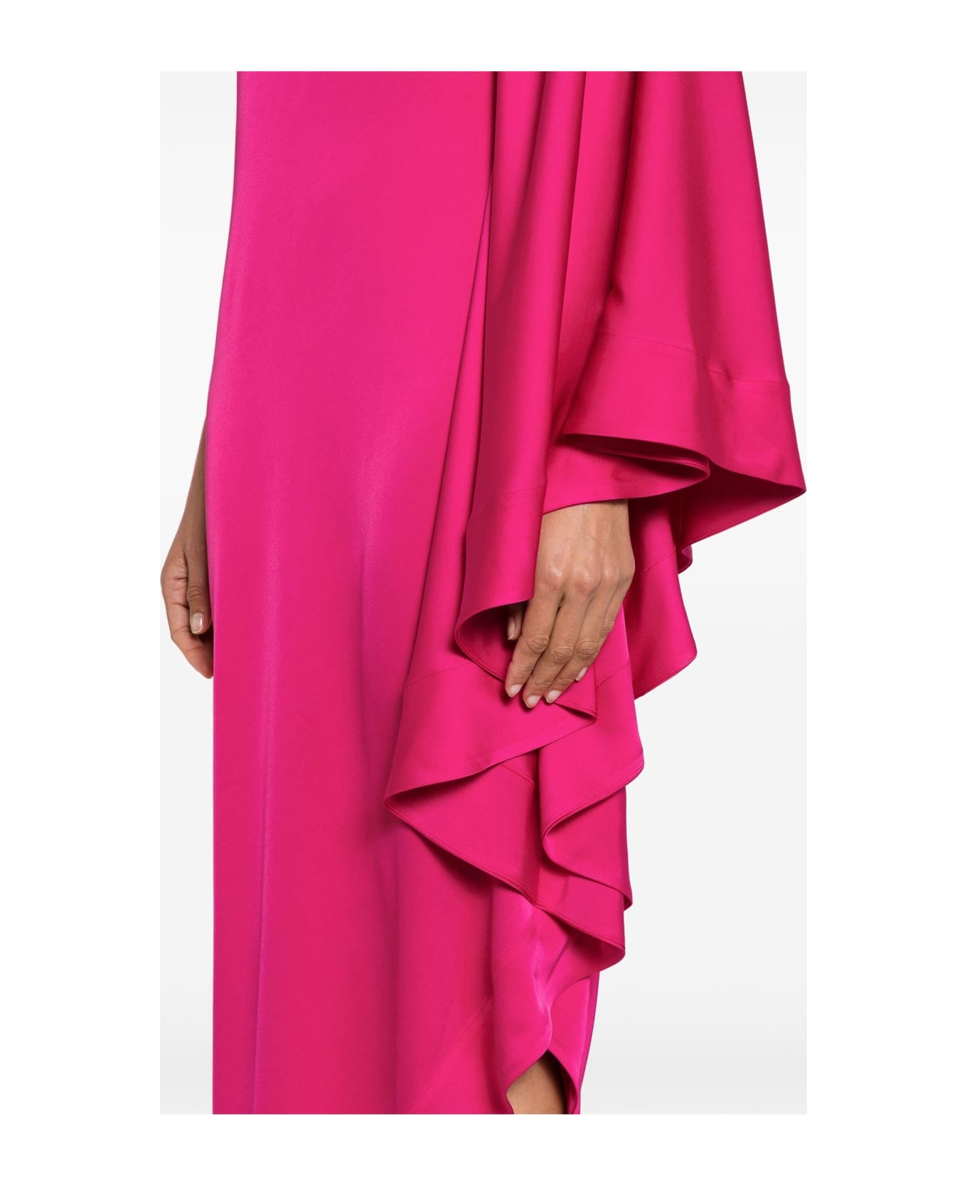Alexandre Vauthier Fuchsia Pink Satin Finish Dress - Fuchsia