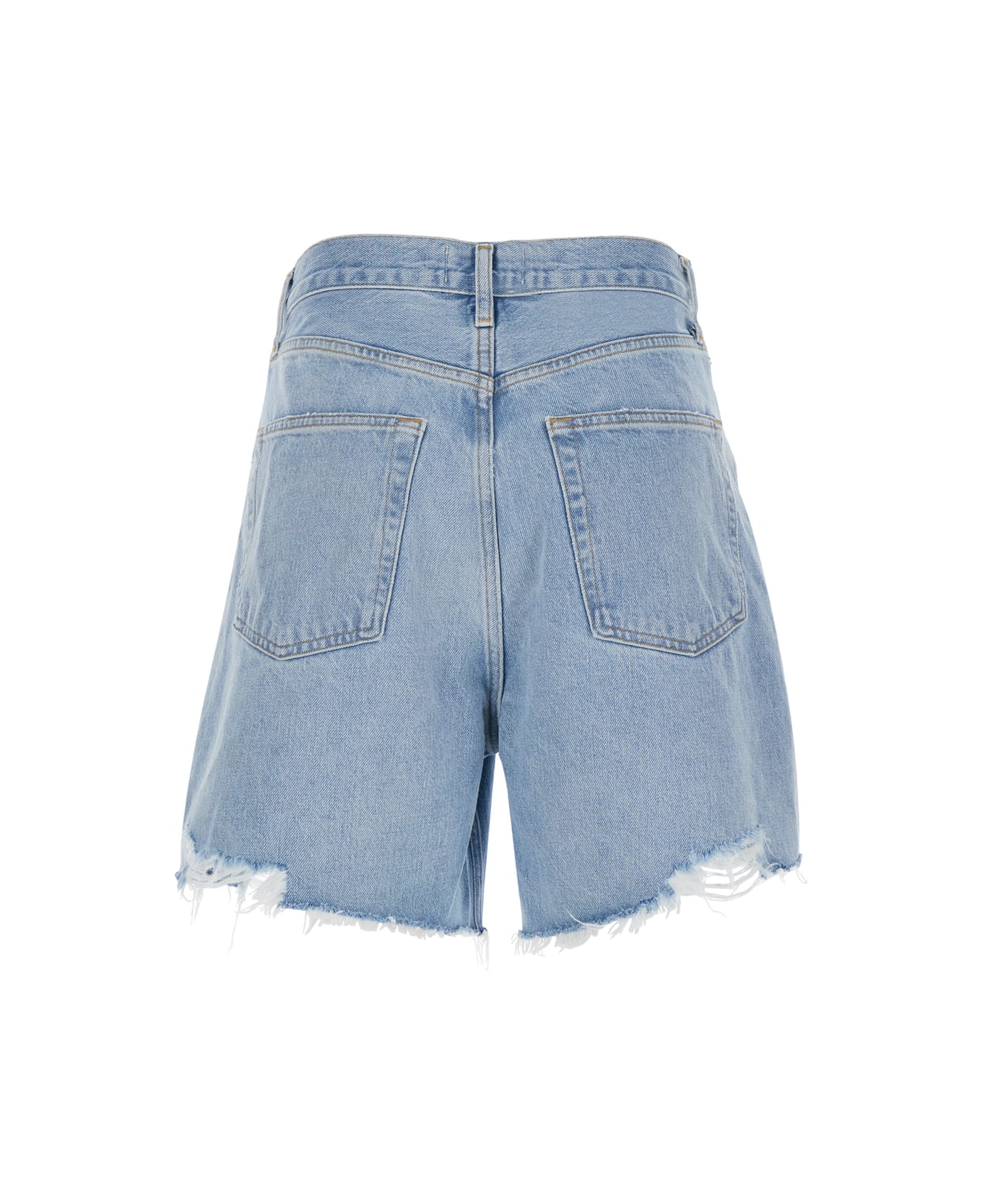 AGOLDE Light Blue Jeans Shorts In Denim Woman - Light blue ショートパンツ
