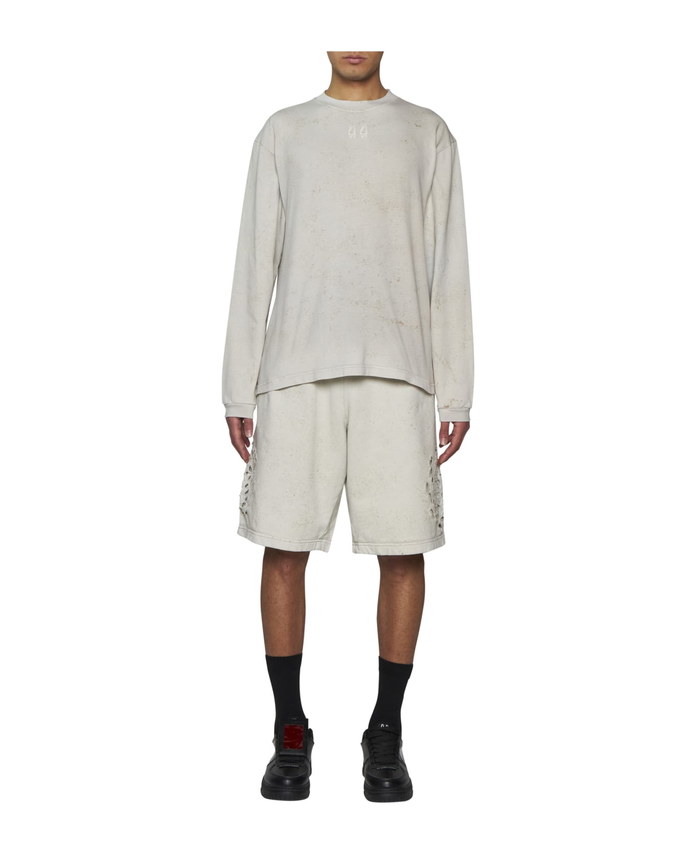 44 Label Group Sweater - Dirty white+gyps