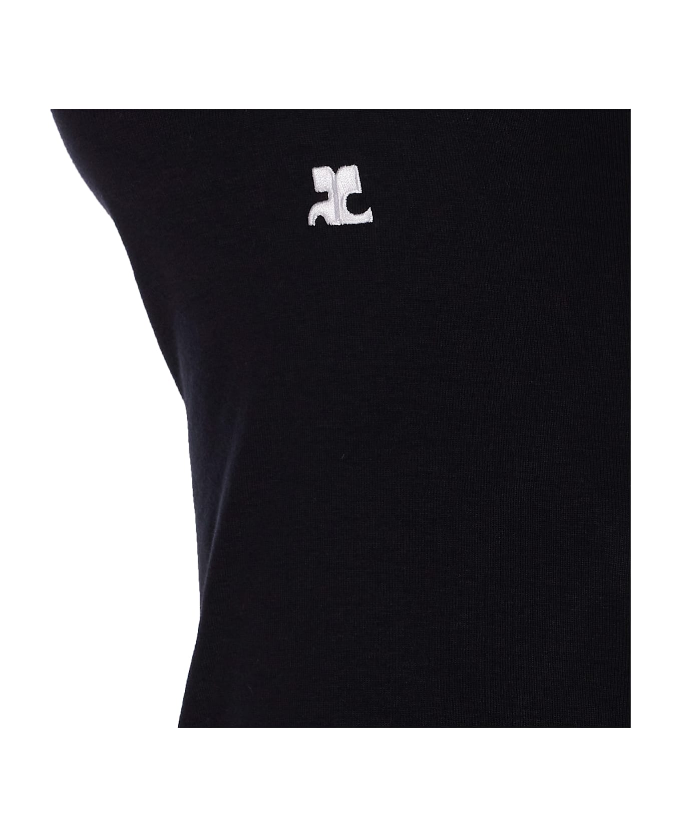 Courrèges Holistic Contrast Dress - Black