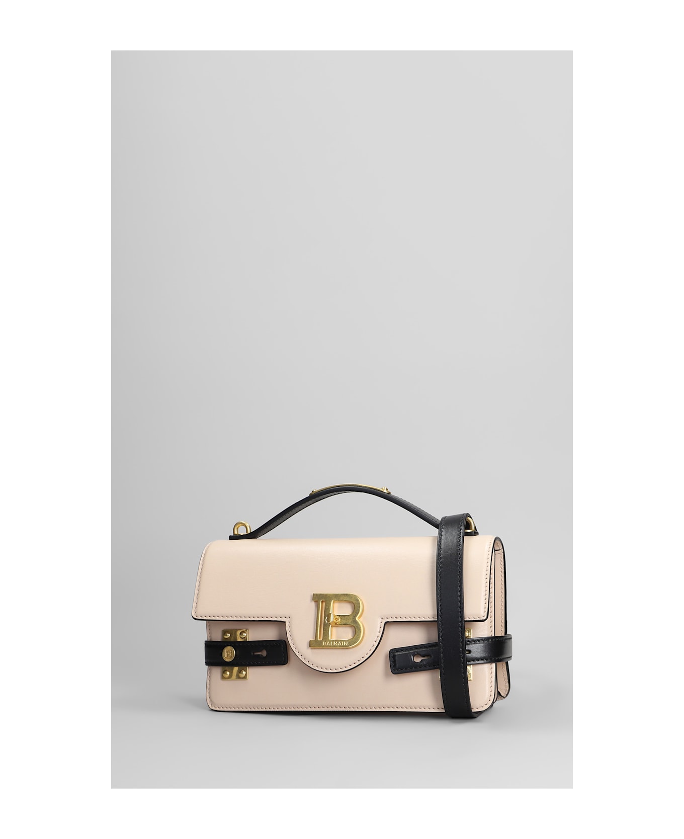 Balmain B Buzz 24 Shoulder Bag In Rose-pink Leather - rose-pink