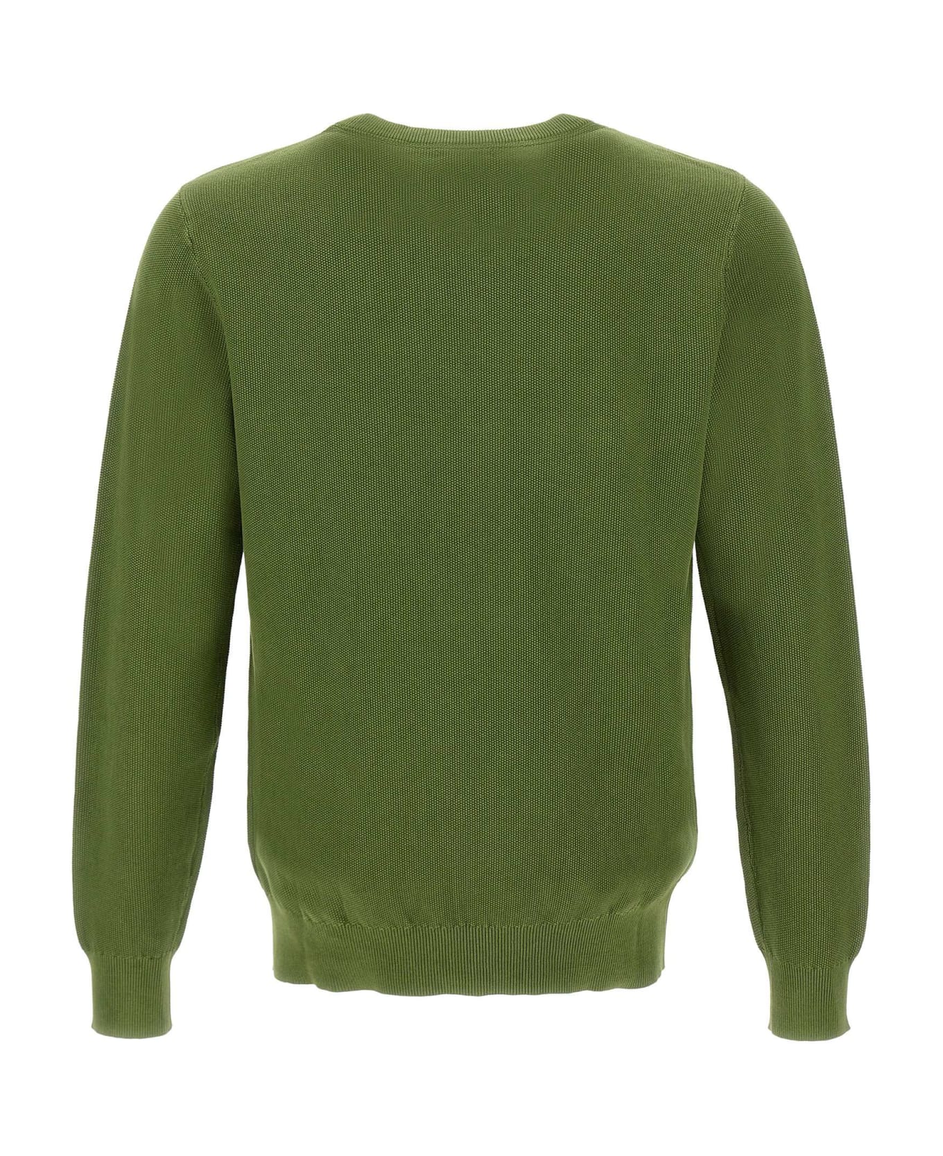 Sun 68 "round Vintage" Sweater Cotton - GREEN ニットウェア