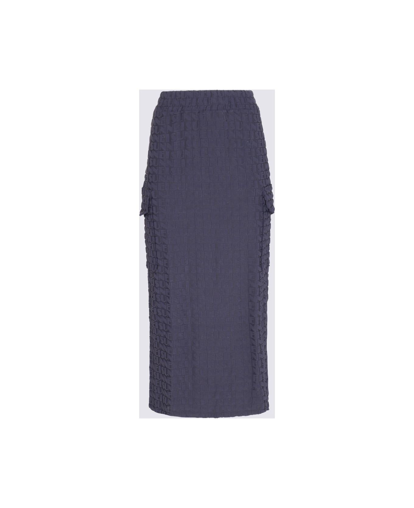 Sunnei Dark Navy Stretch Long Skirt - Blue スカート