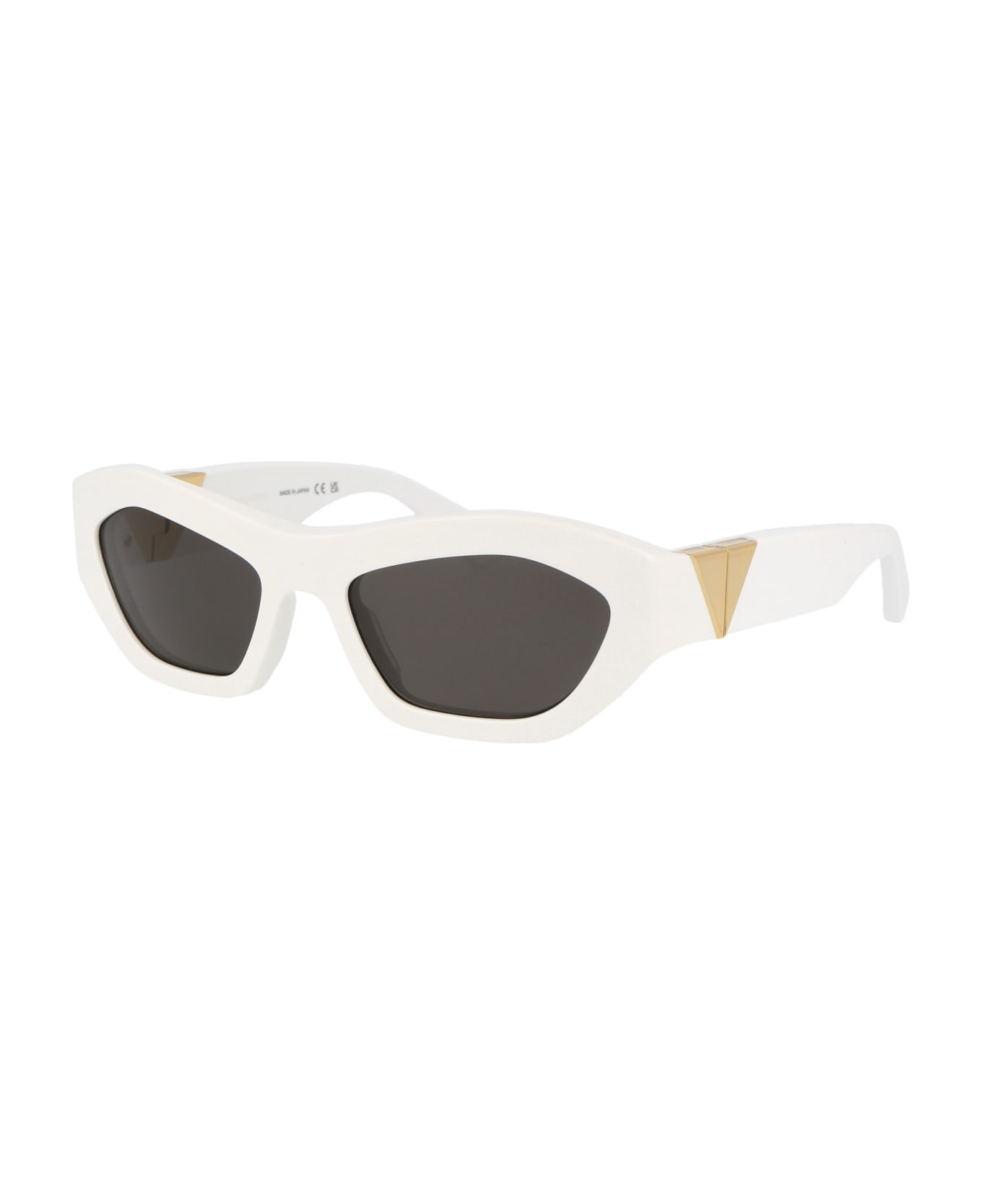 Bottega Veneta Eyewear Bv1221s Sunglasses - 004 WHITE WHITE GREY