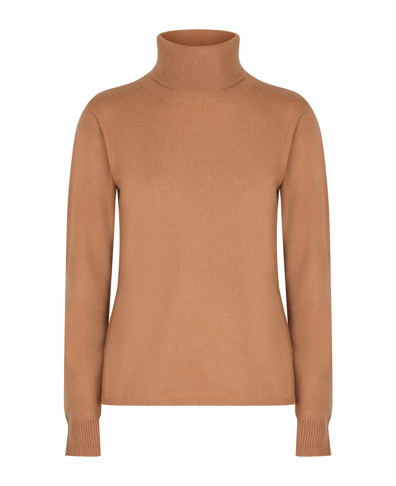 Max Mara Studio Sestri Wool And Cachemire Turtleneck Pullover - Beige