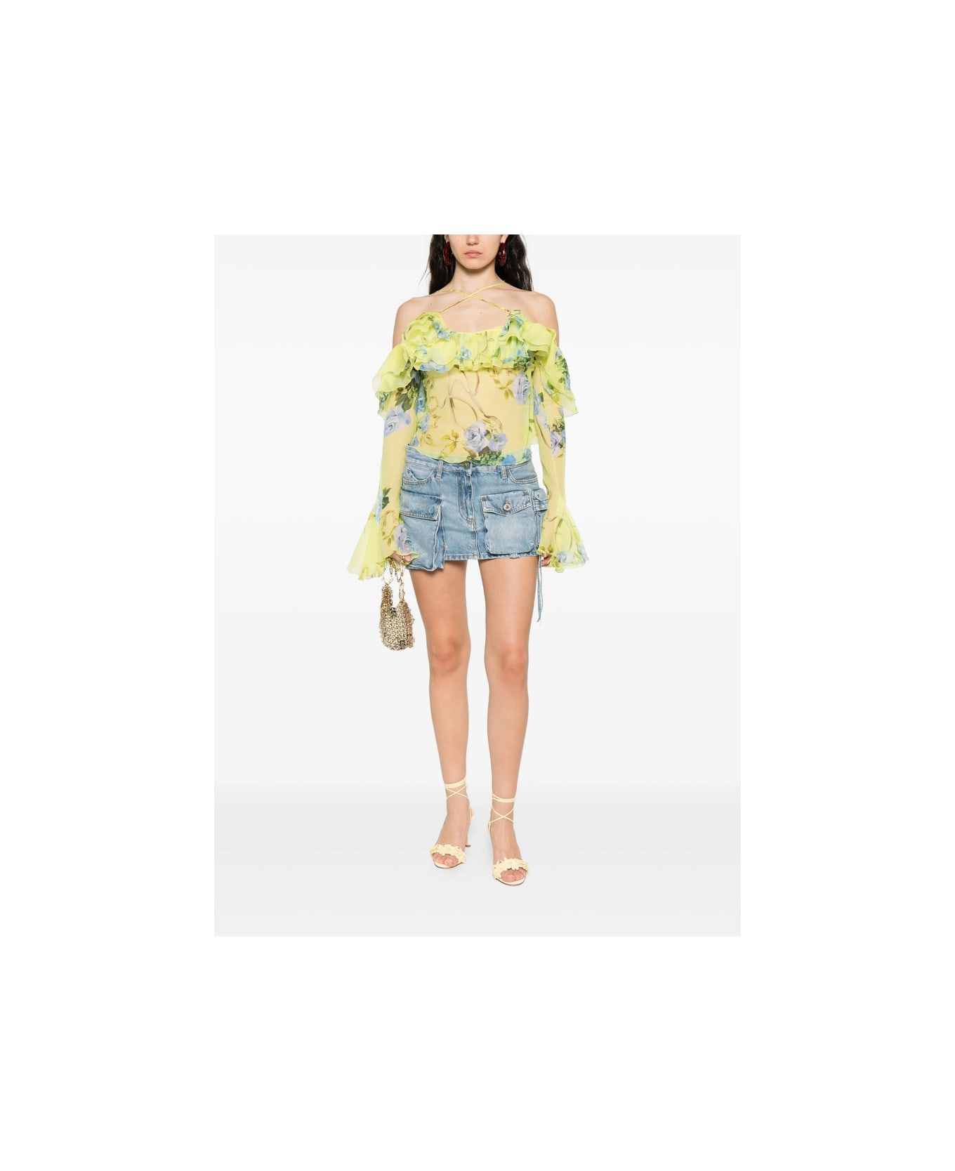 Blumarine Shirt - YELLOW/BLUE