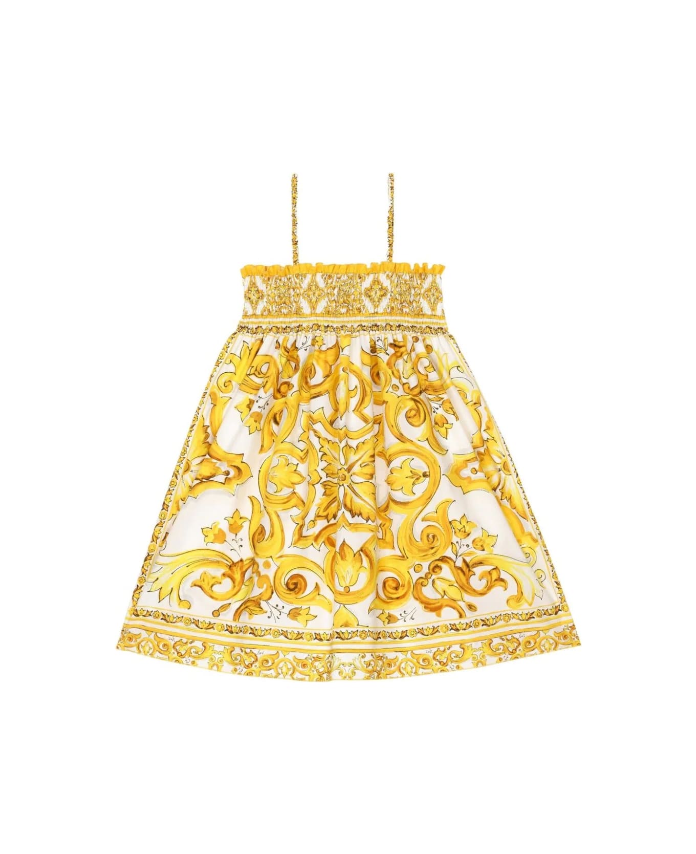 Dolce & Gabbana Dresses With Logo - Yellow