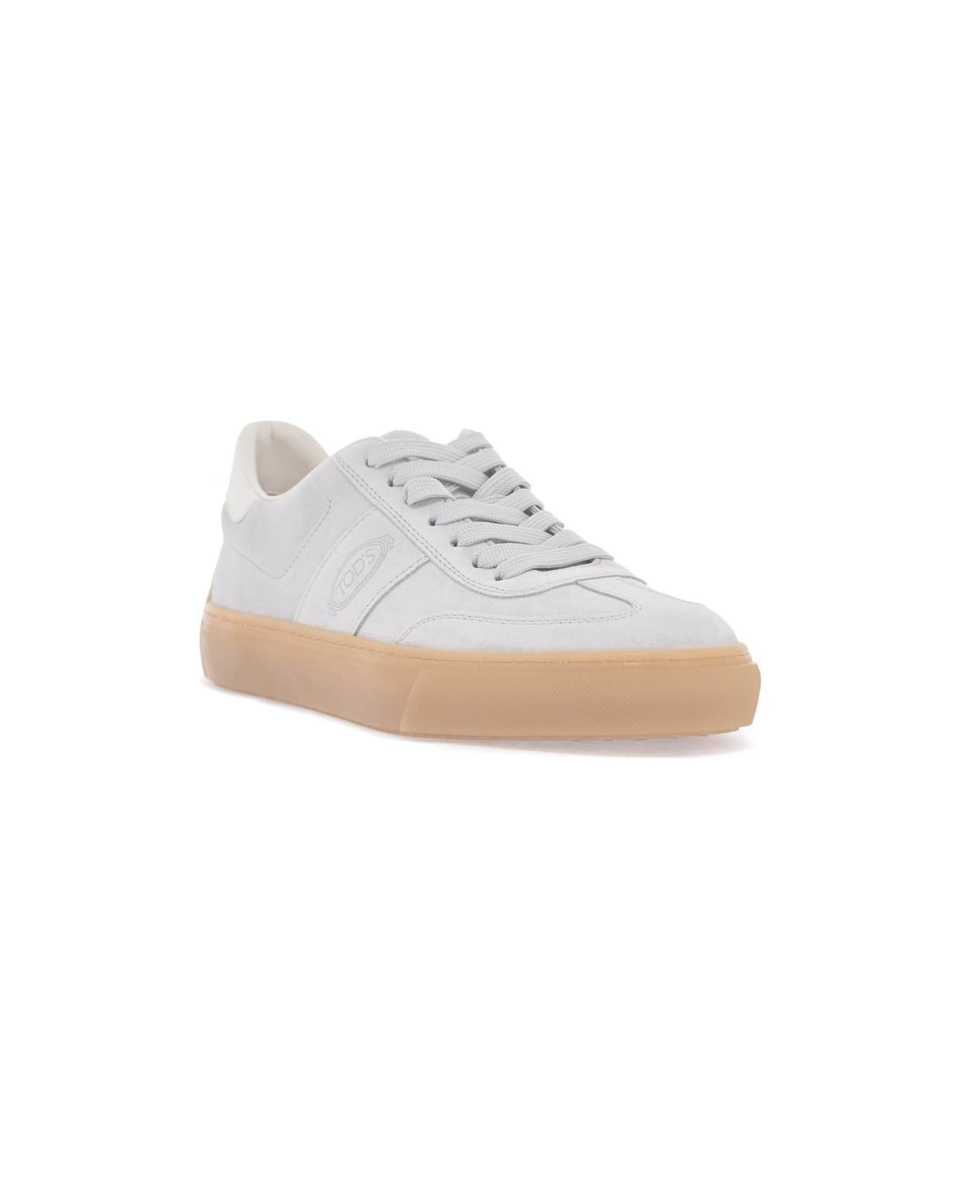Tod
s Light Grey Suede Casual Lace-up Shoes - Grigio