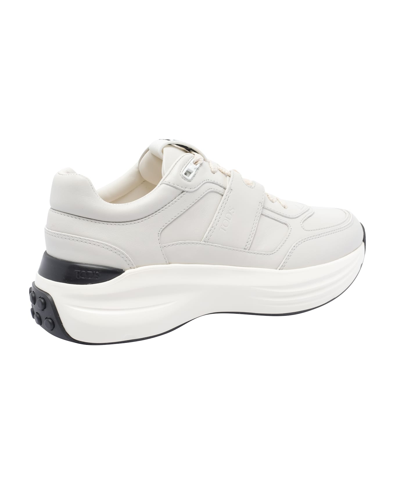Tod
s Leather And Technical Fabric Sneakers - White