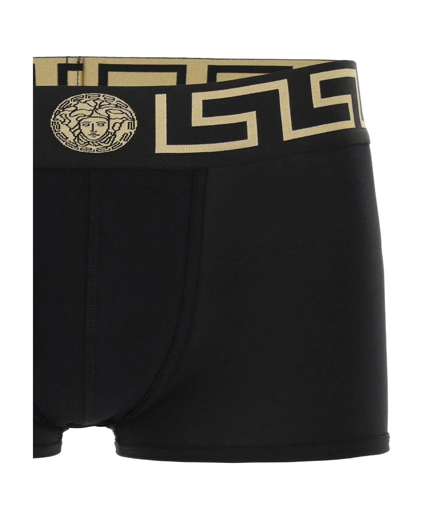 Versace Greca Border Underwear Trunks - G Black Gold ショーツ