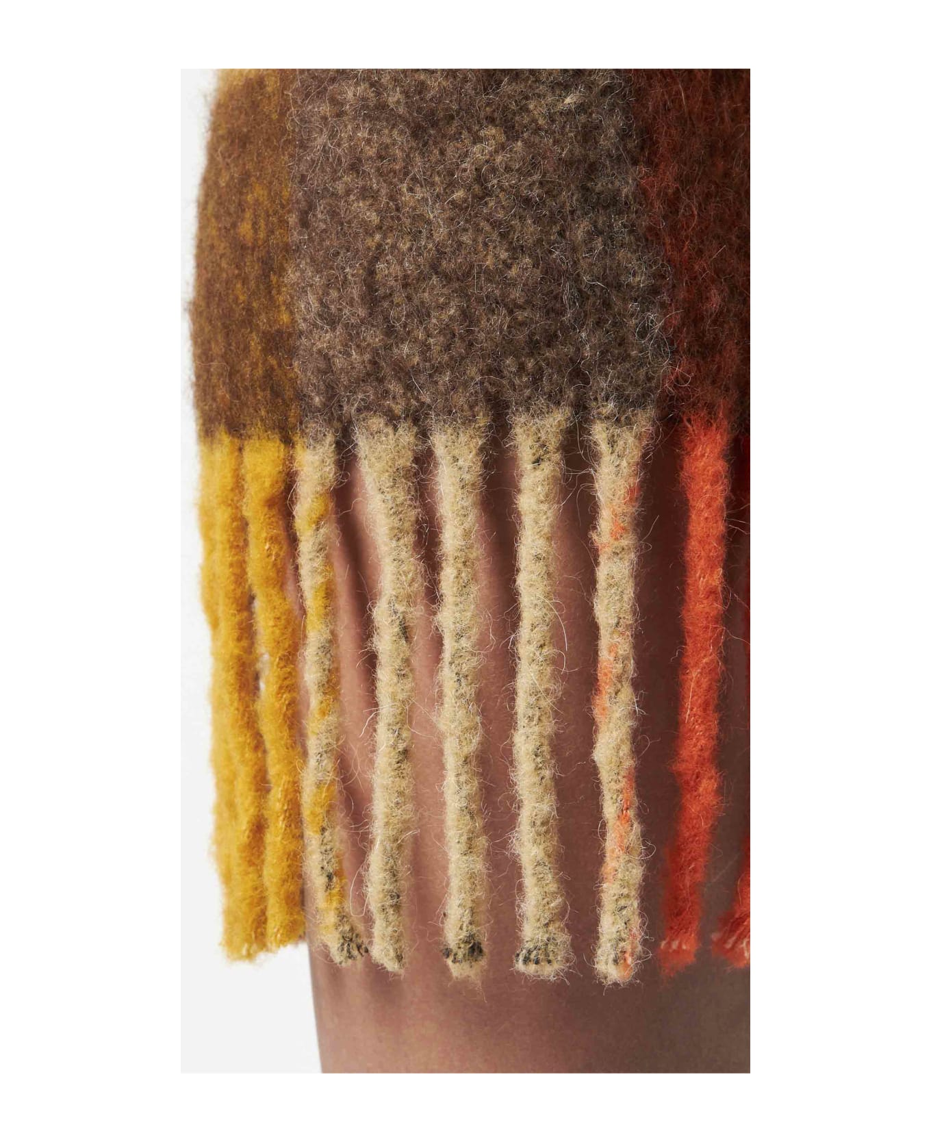 MC2 Saint Barth Woman Skirt With Fringes - BROWN